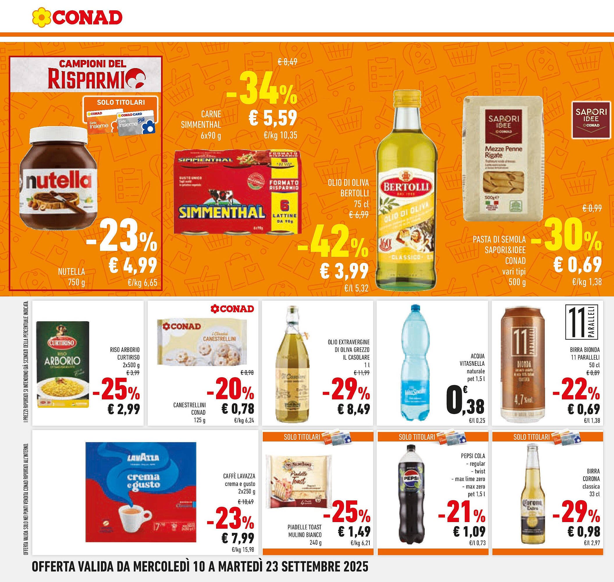 Volantino Conad (2025-09-09 - 2025-09-23)