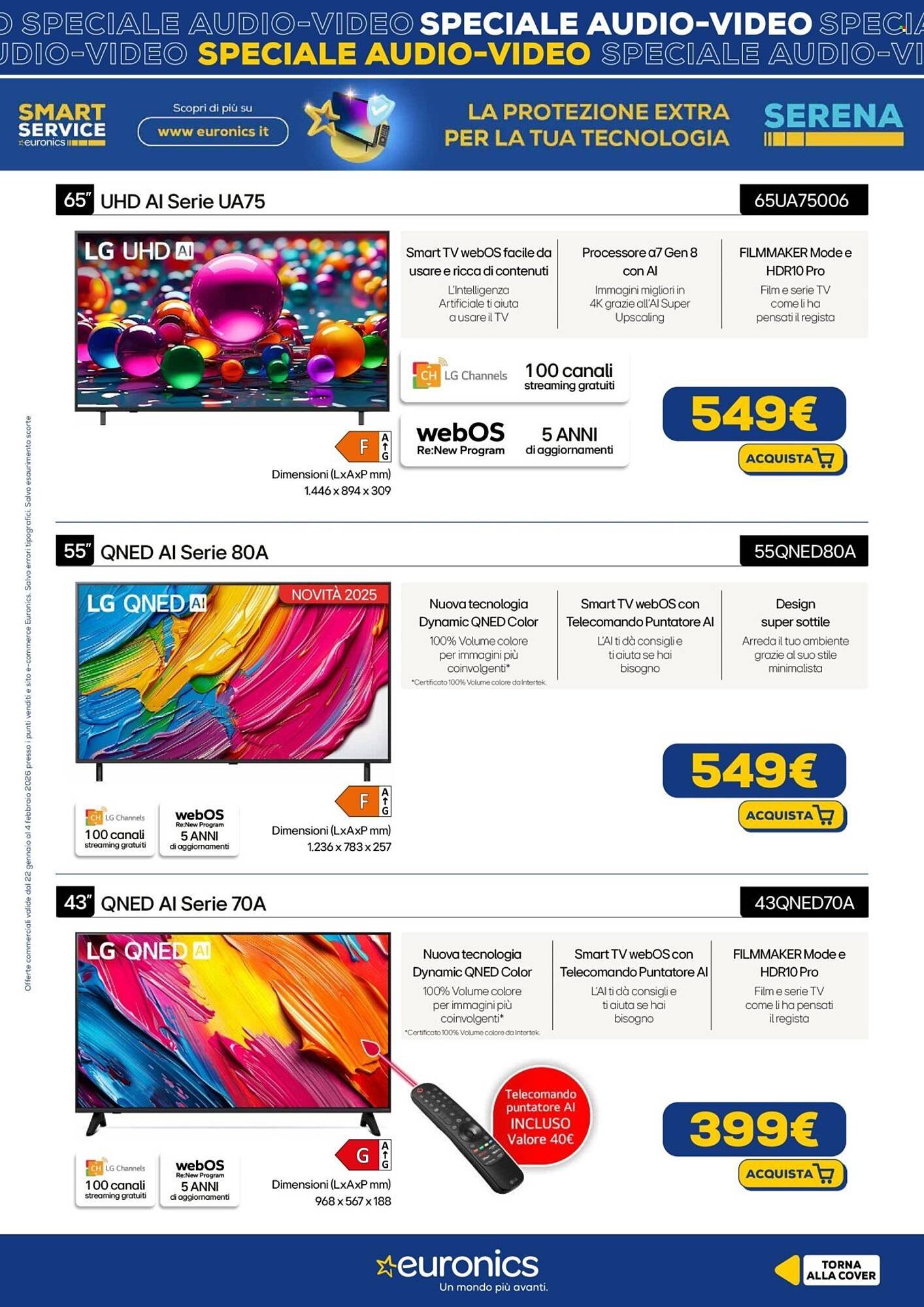 Volantino Euronics (2026-01-22 - 2026-02-04)