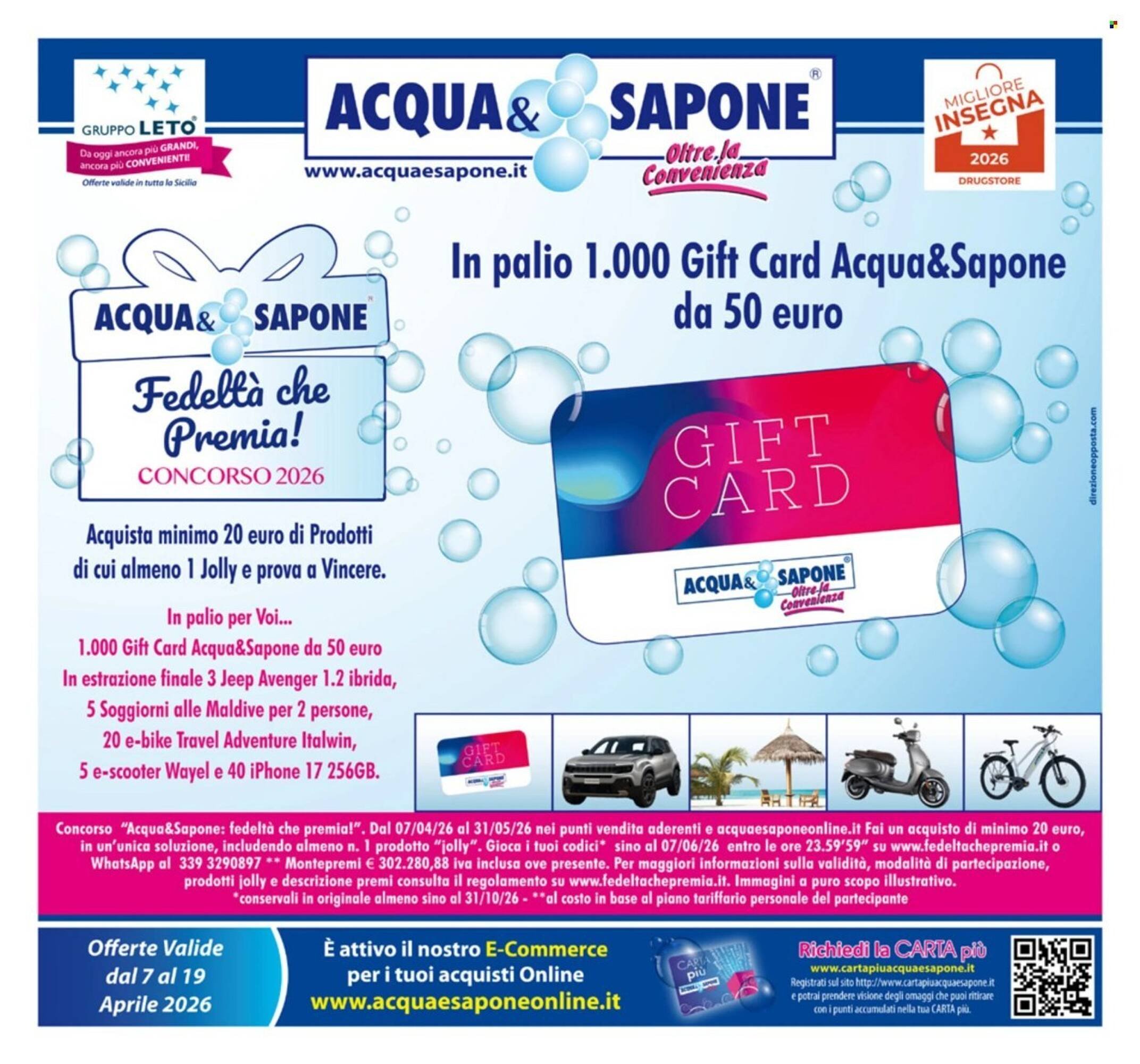 Volantino Acqua &amp; Sapone (2026-04-07 - 2026-04-19)