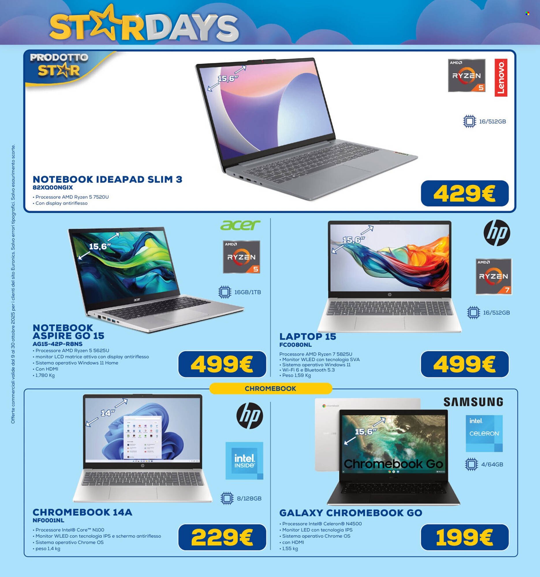 Volantino Euronics (2025-10-09 - 2025-10-30)