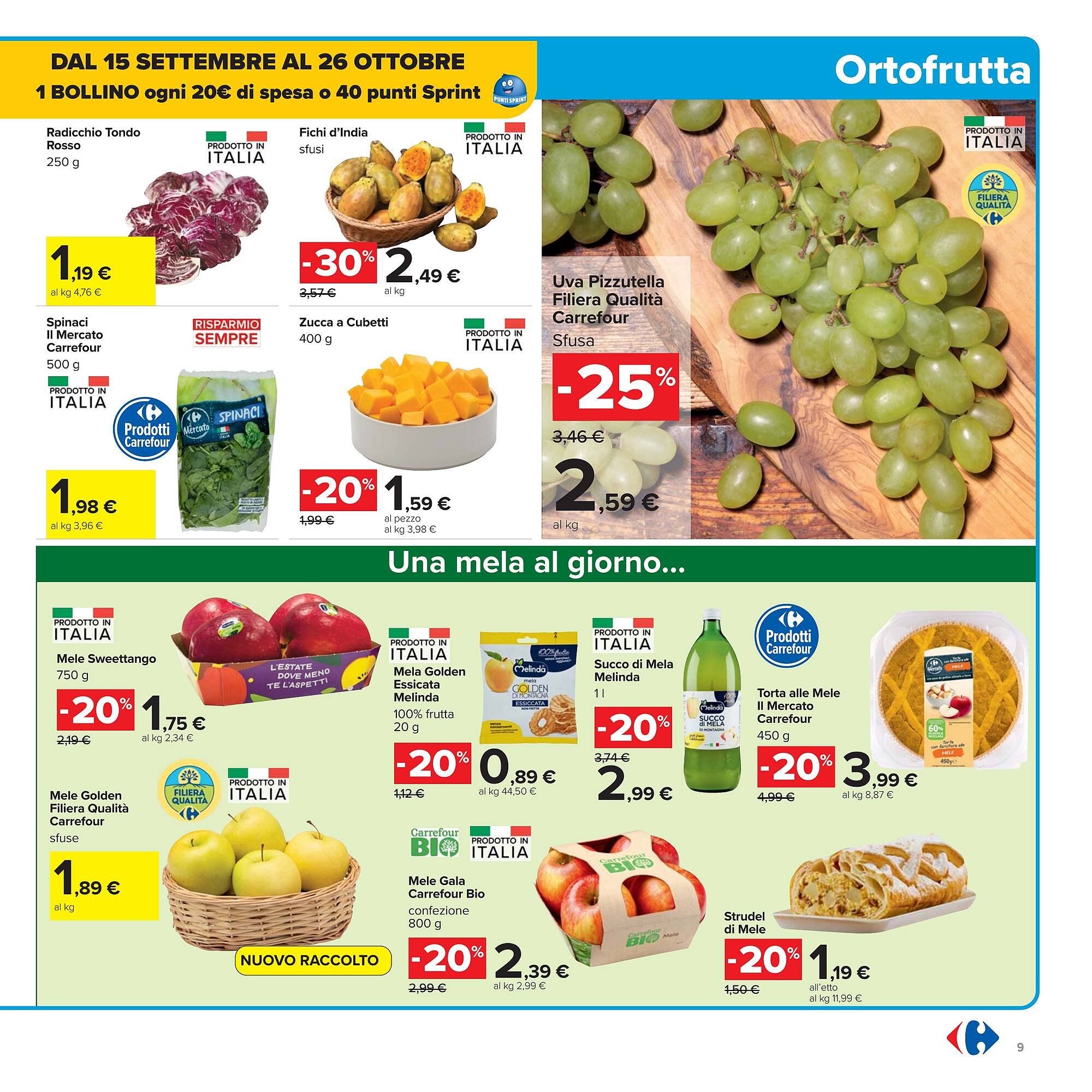 Volantino Carrefour (2025-09-26 - 2025-10-09)