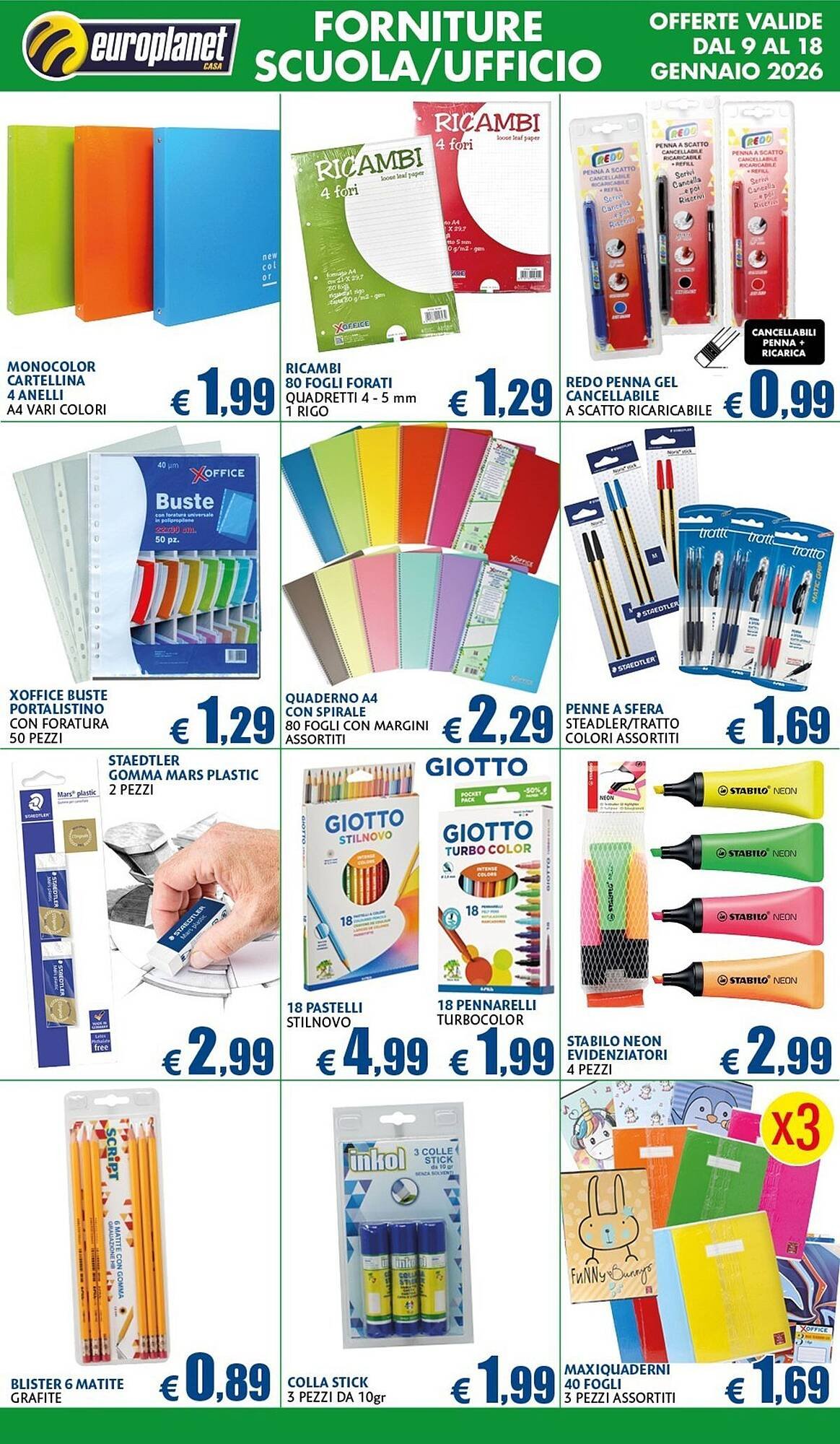 Volantino Europlanet Casa (2026-01-09 - 2026-01-18)