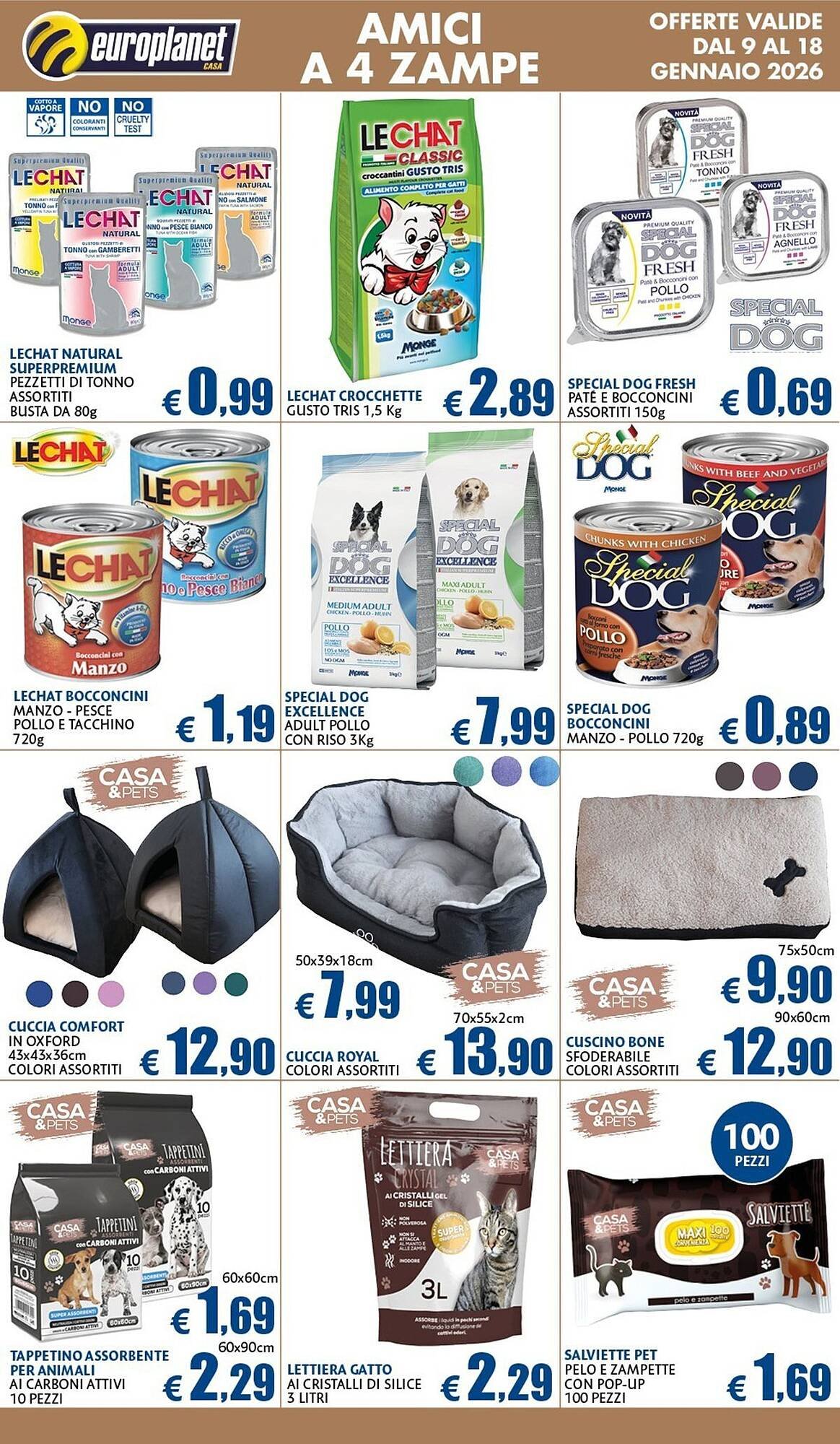 Volantino Europlanet Casa (2026-01-09 - 2026-01-18)