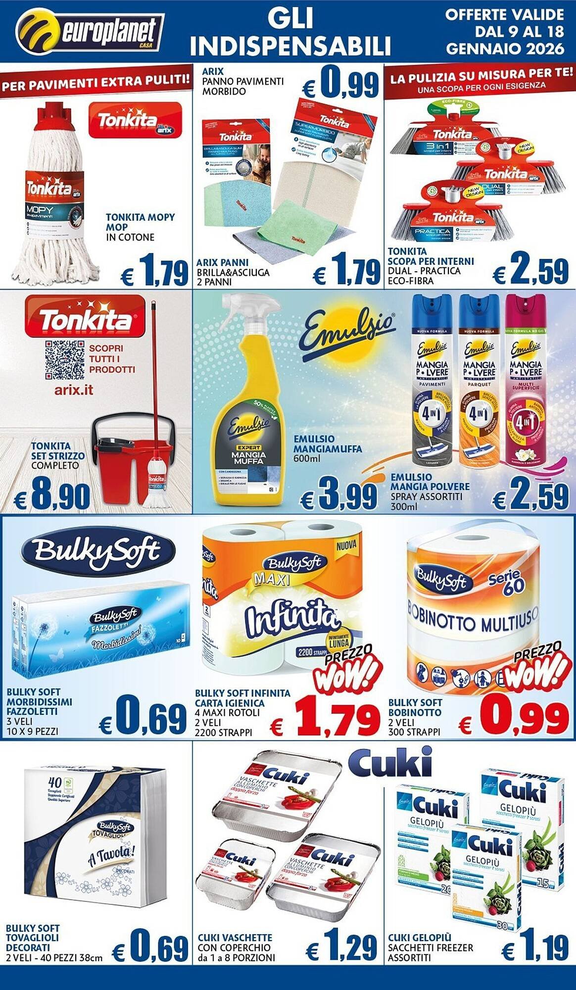 Volantino Europlanet Casa (2026-01-09 - 2026-01-18)