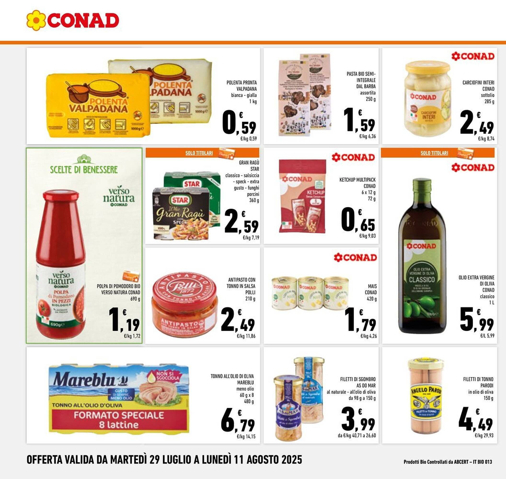 Volantino Conad (2025-07-29 - 2025-08-11)
