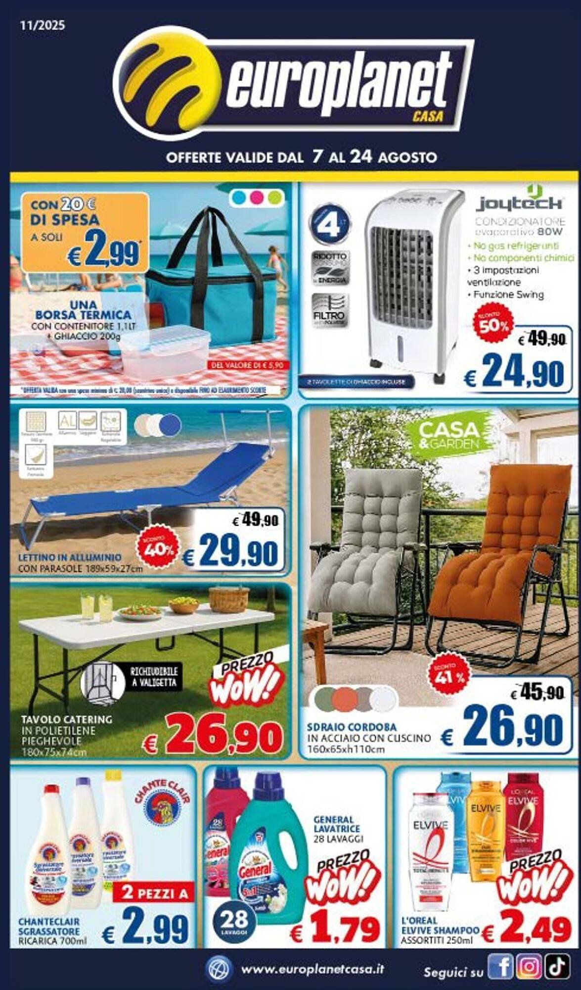 Volantino Europlanet Casa (2025-08-07 - 2025-08-24)