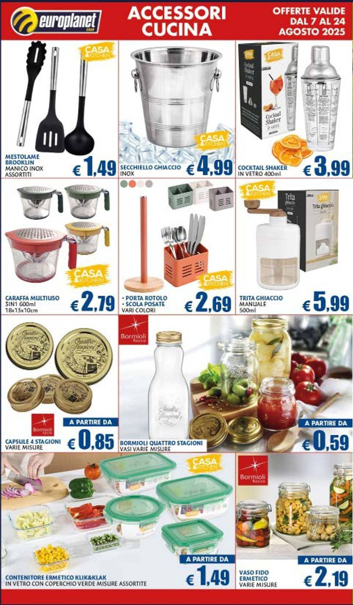 Volantino Europlanet Casa (2025-08-07 - 2025-08-24)