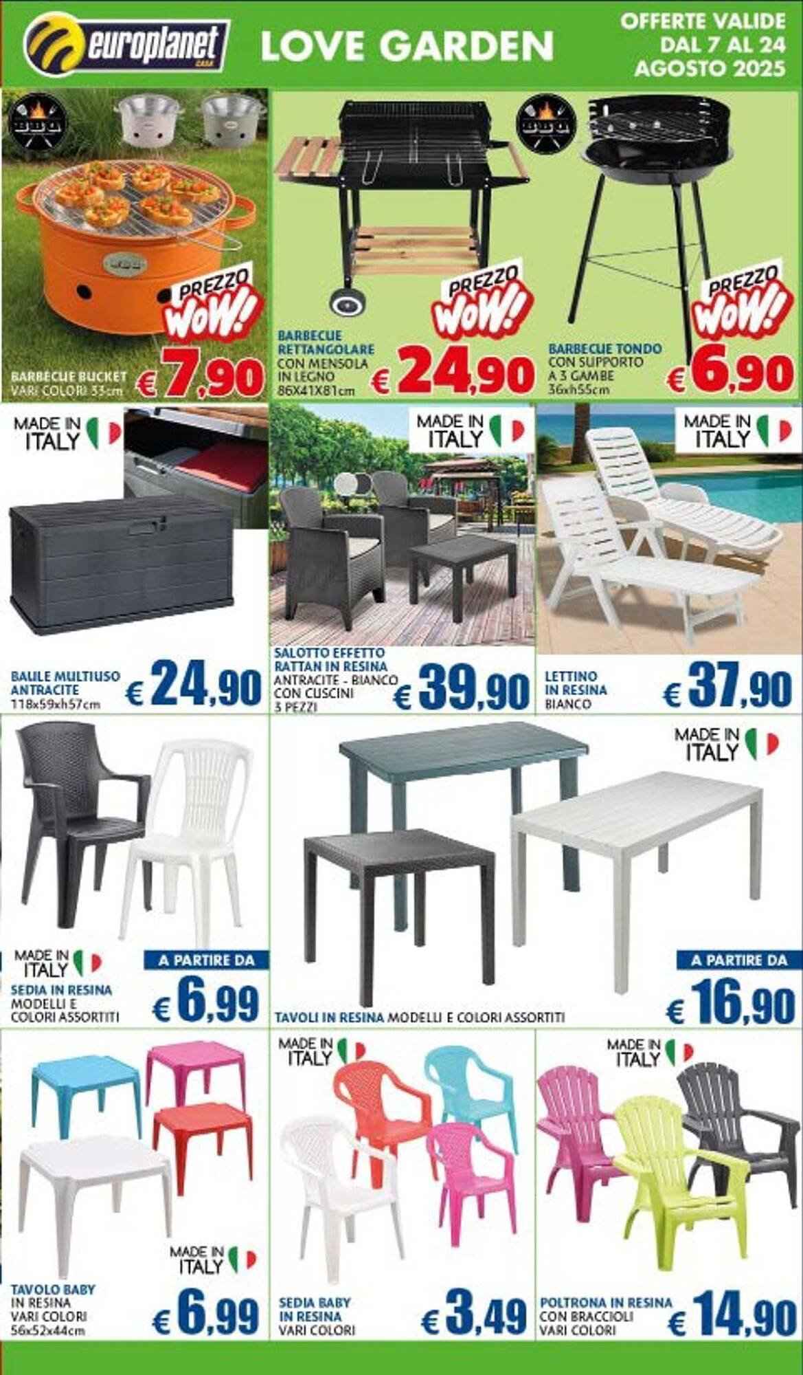 Volantino Europlanet Casa (2025-08-07 - 2025-08-24)