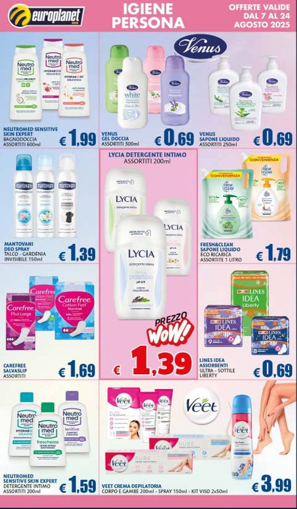 Volantino Europlanet Casa (2025-08-07 - 2025-08-24)