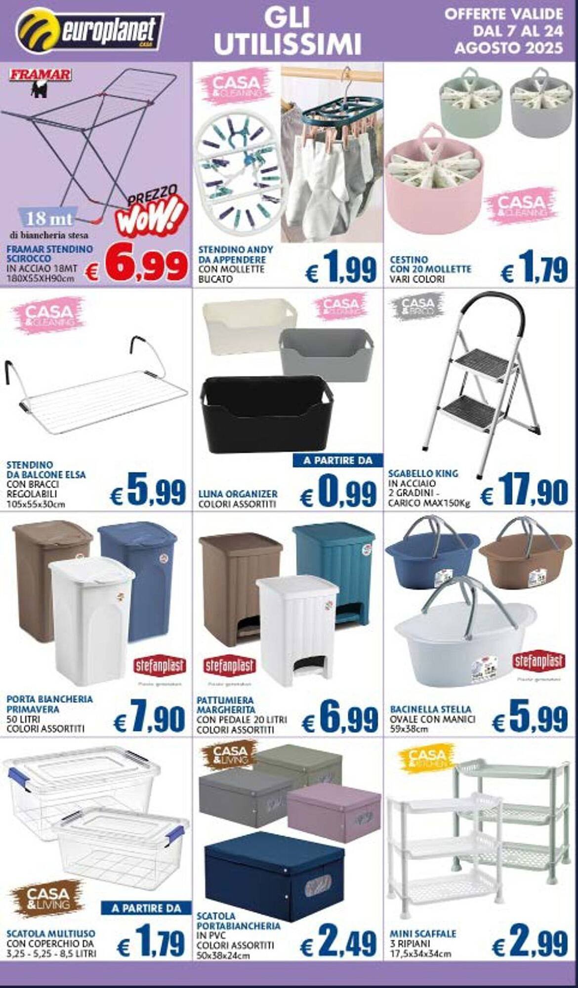 Volantino Europlanet Casa (2025-08-07 - 2025-08-24)