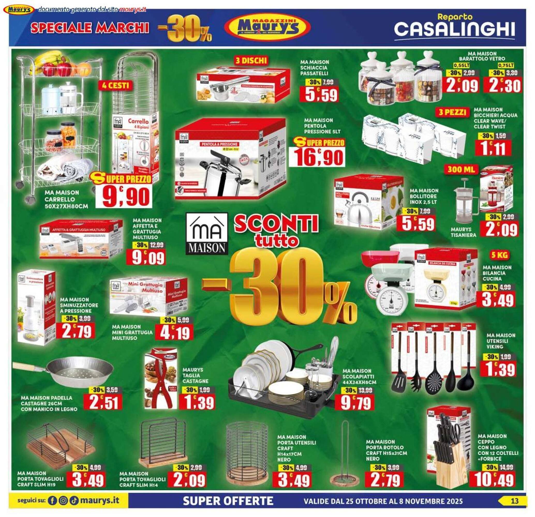 Volantino Maury&#039;s (2025-10-25 - 2025-11-08)