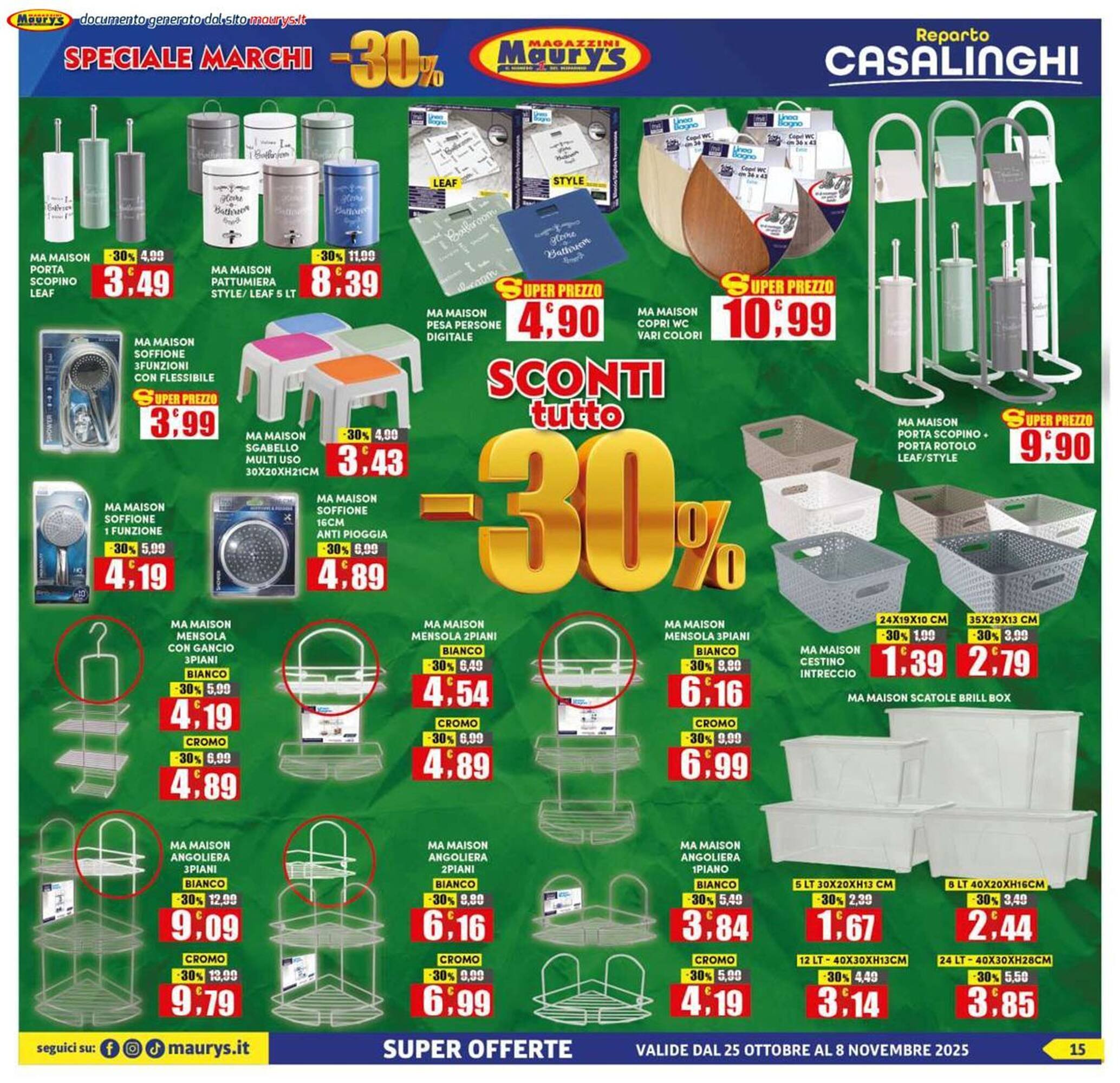 Volantino Maury&#039;s (2025-10-25 - 2025-11-08)