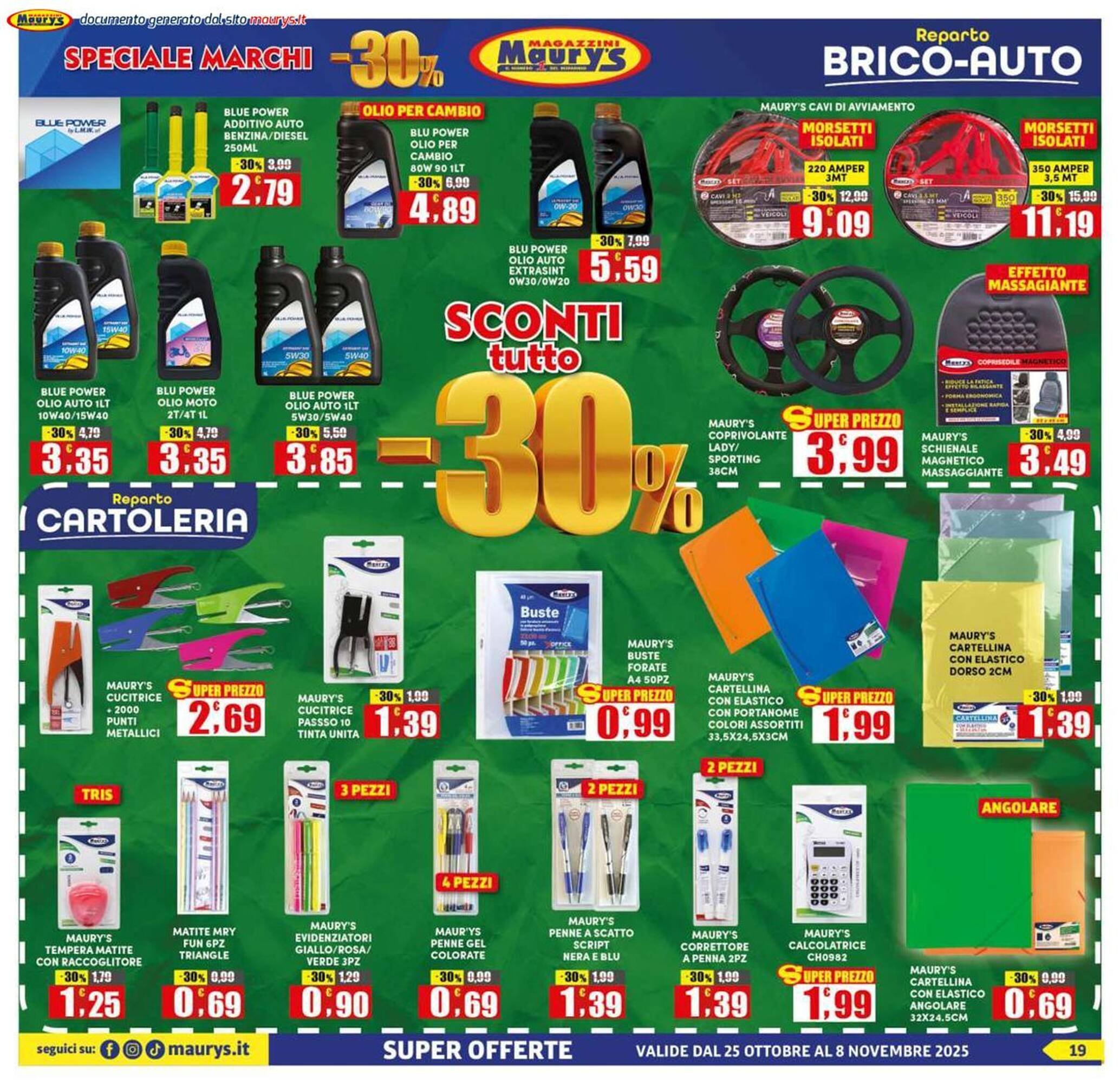 Volantino Maury&#039;s (2025-10-25 - 2025-11-08)