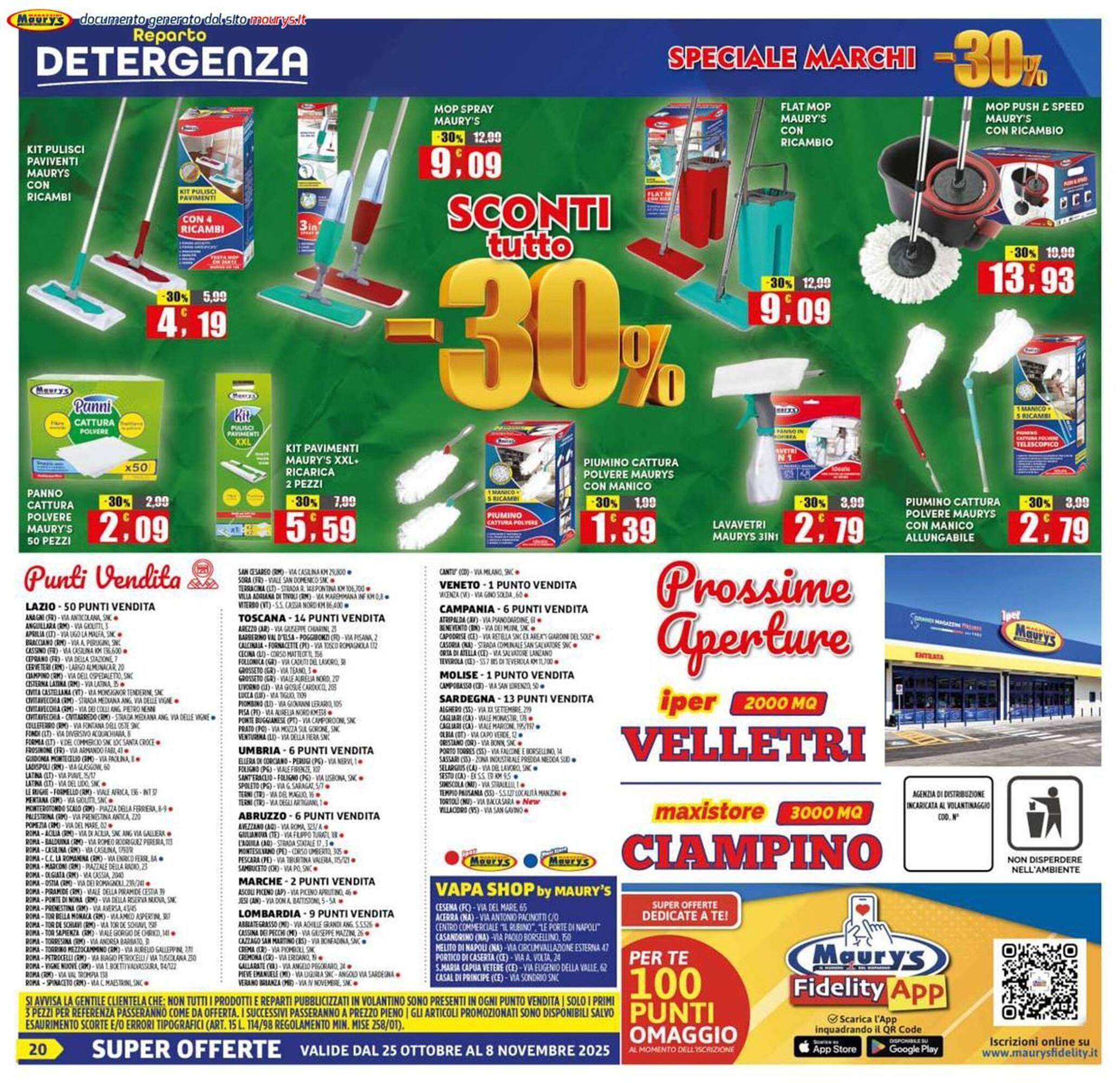 Volantino Maury&#039;s (2025-10-25 - 2025-11-08)