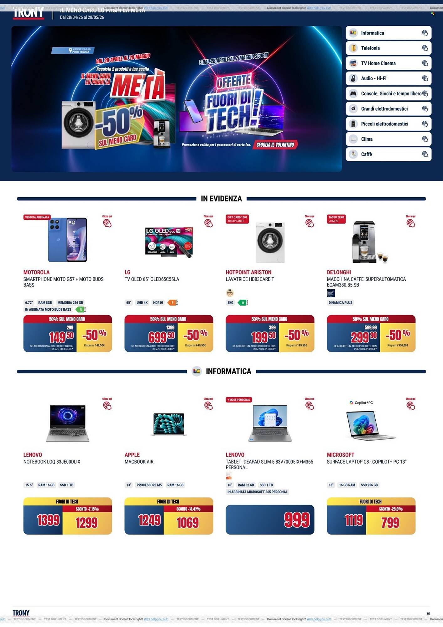 Volantino Trony (2026-04-28 - 2026-05-20)