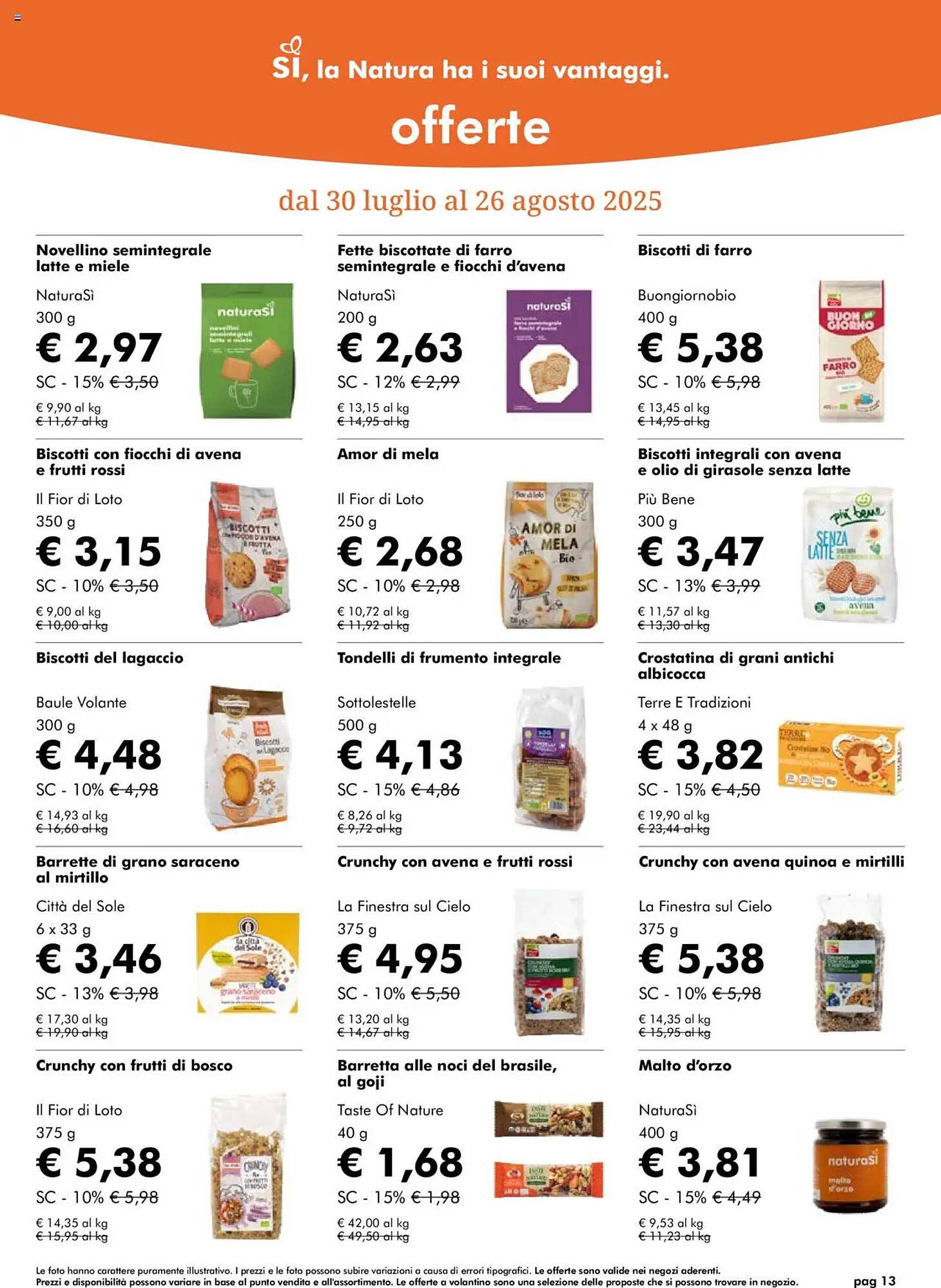 Volantino NaturaSì (2025-07-30 - 2025-08-26)
