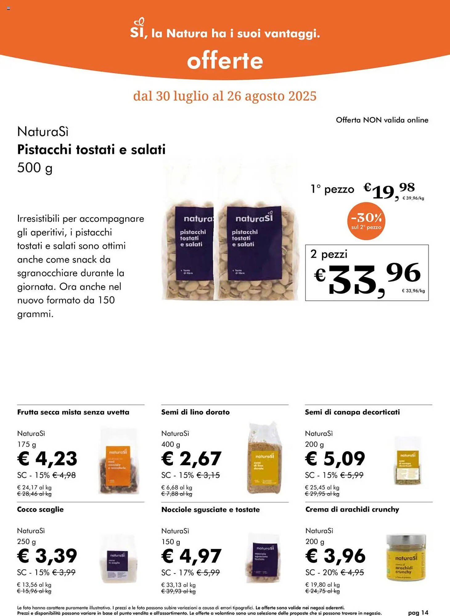 Volantino NaturaSì (2025-07-30 - 2025-08-26)