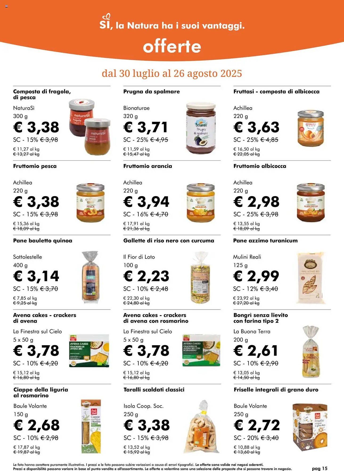Volantino NaturaSì (2025-07-30 - 2025-08-26)