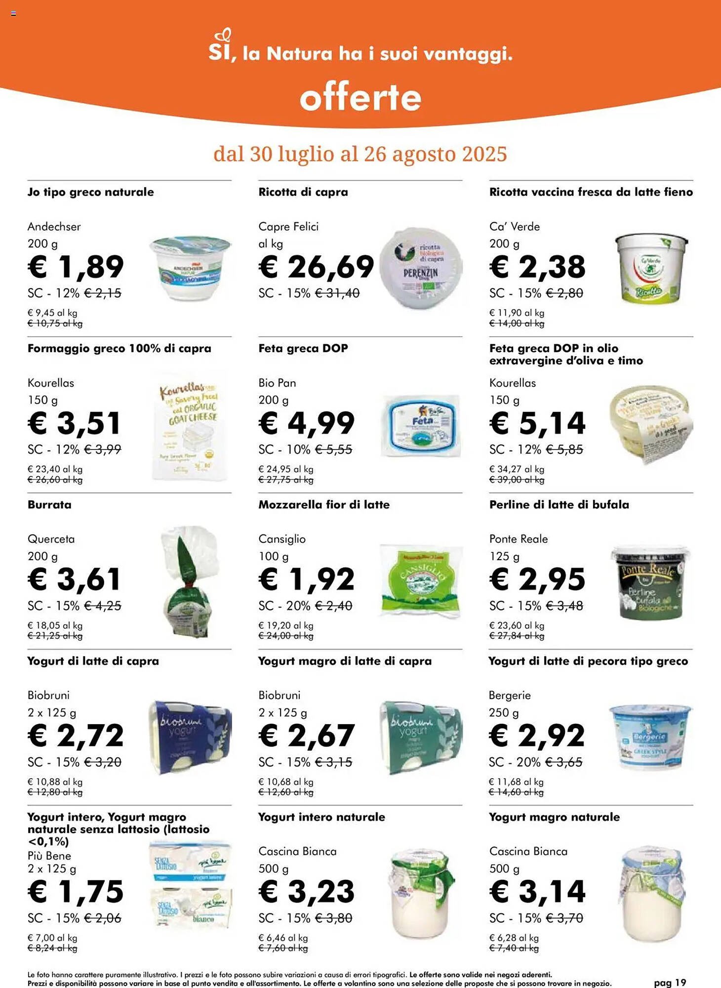 Volantino NaturaSì (2025-07-30 - 2025-08-26)