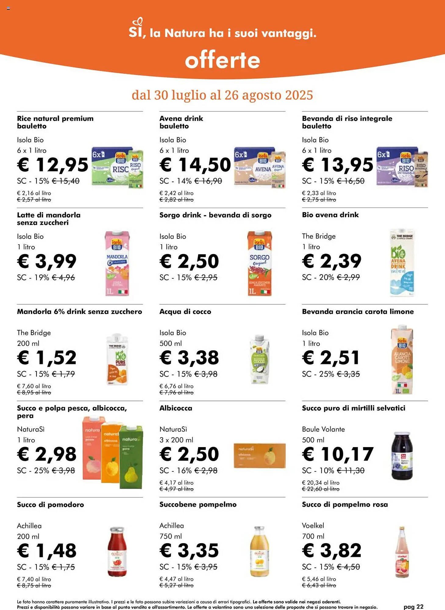 Volantino NaturaSì (2025-07-30 - 2025-08-26)