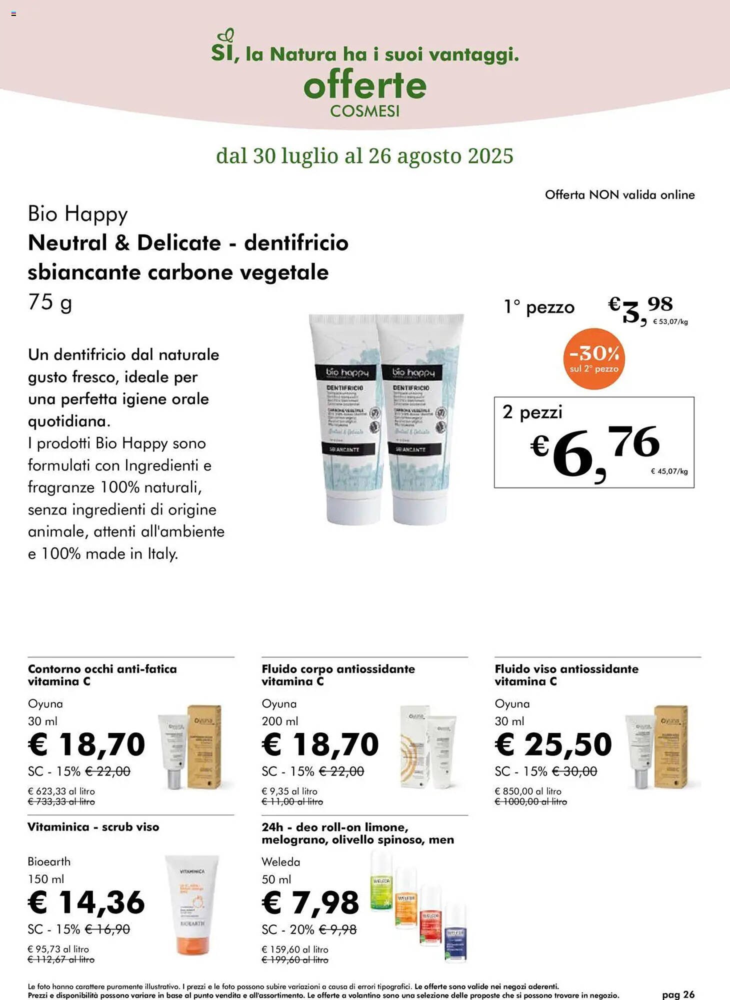 Volantino NaturaSì (2025-07-30 - 2025-08-26)