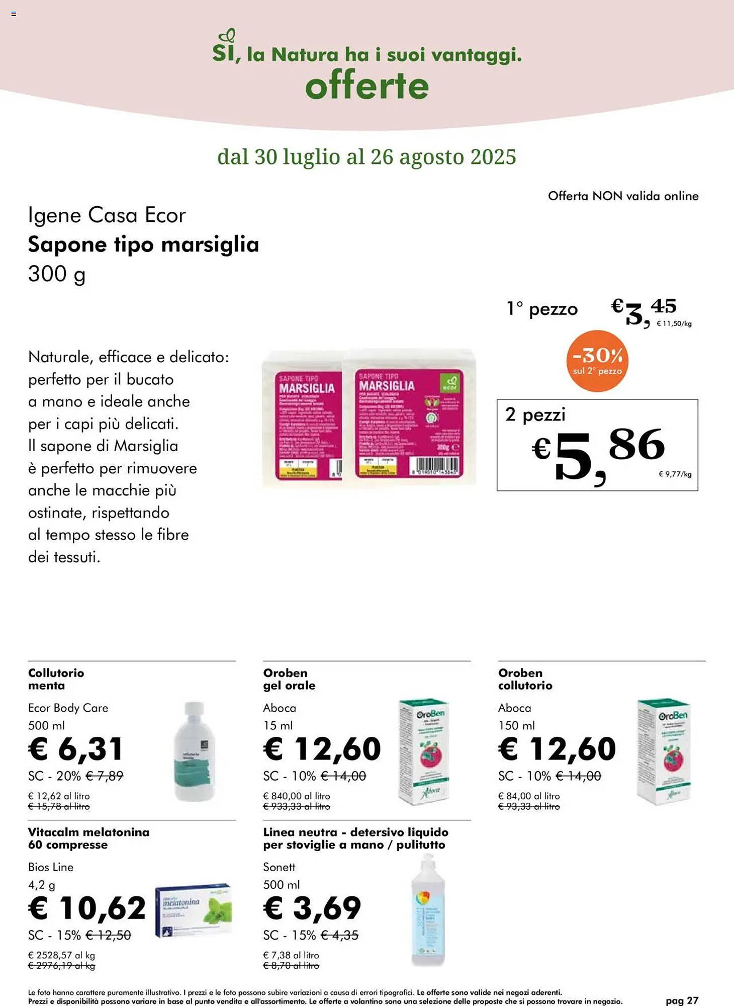 Volantino NaturaSì (2025-07-30 - 2025-08-26)