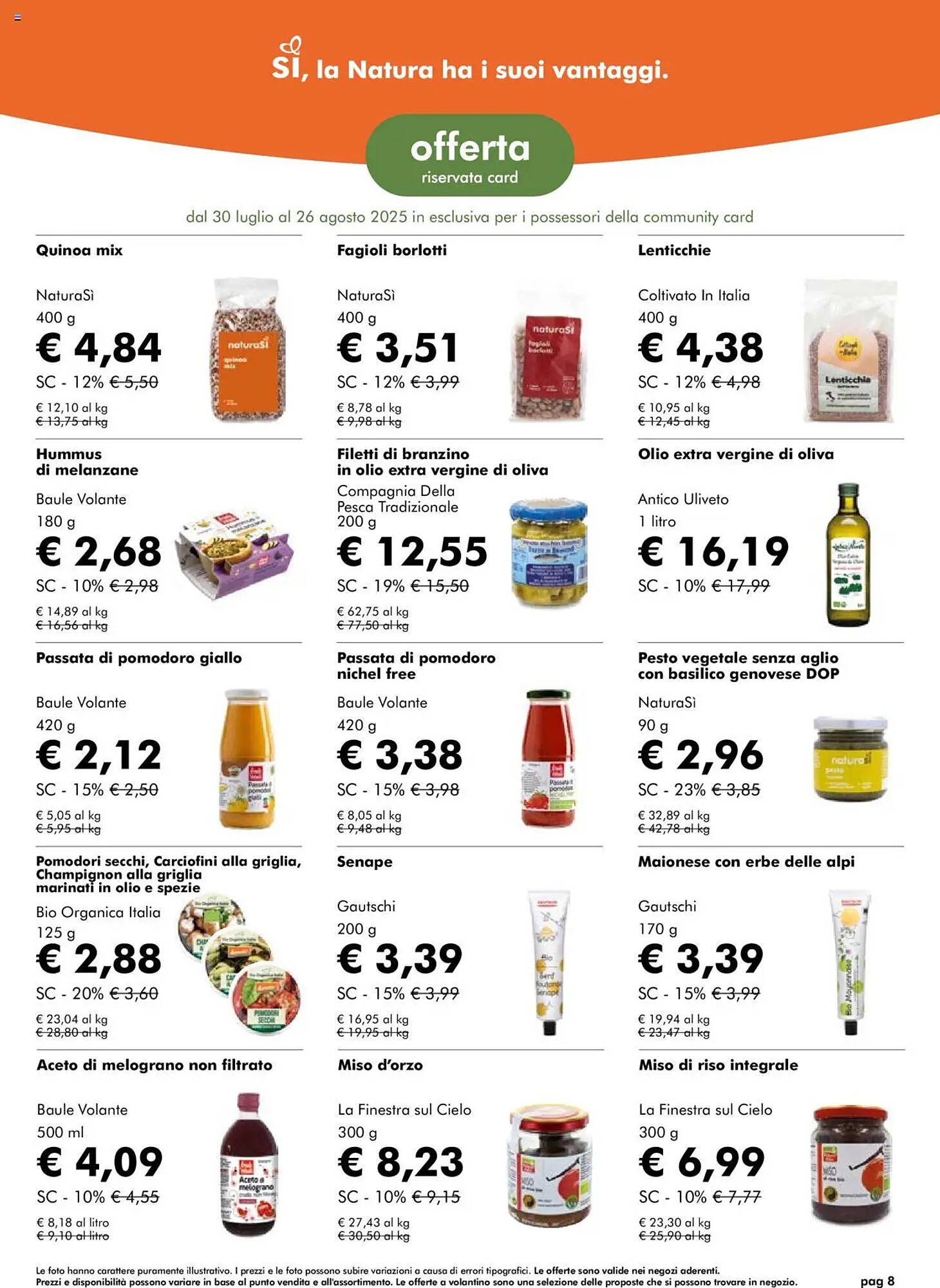 Volantino NaturaSì (2025-07-30 - 2025-08-26)
