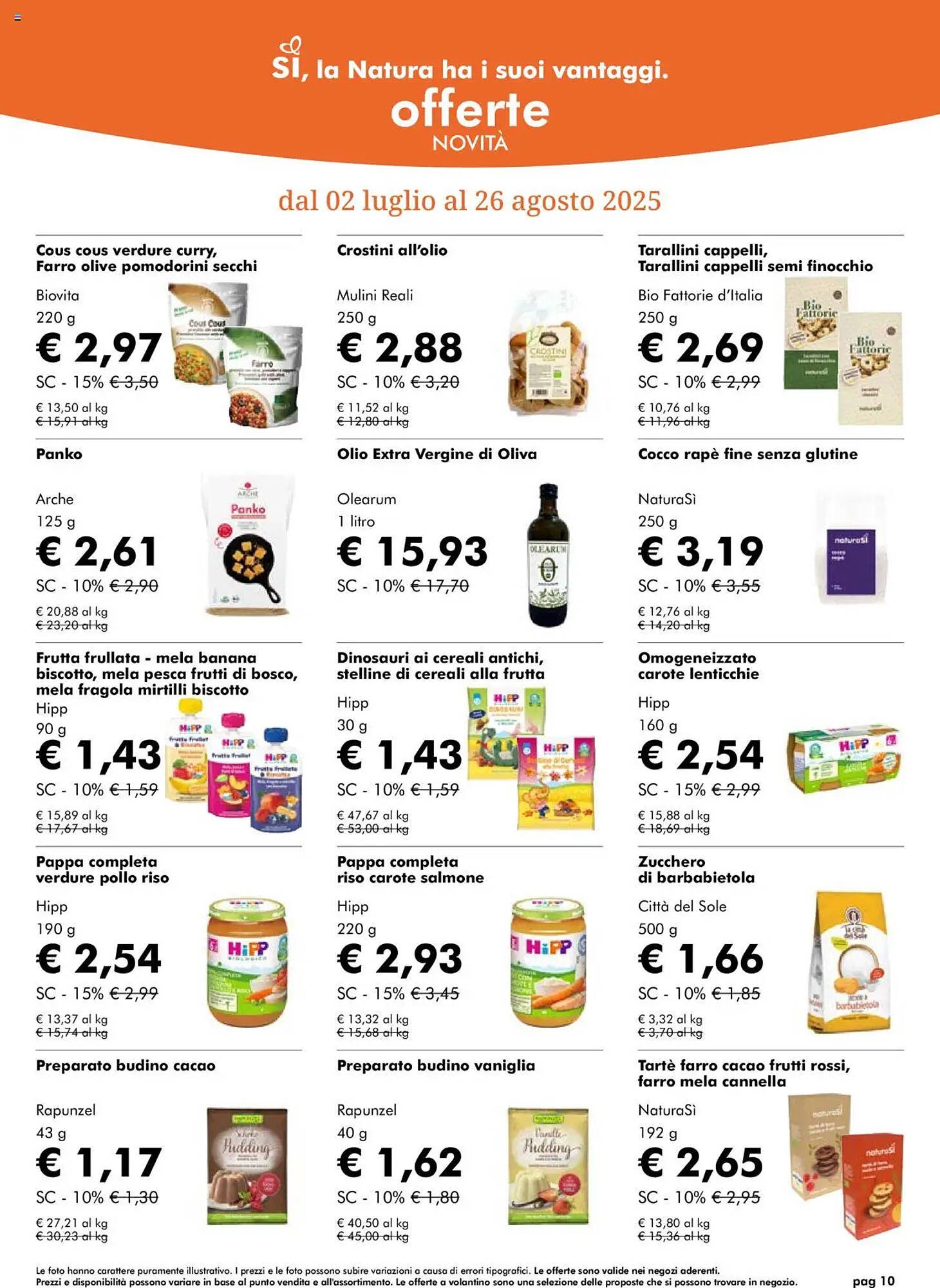 Volantino NaturaSì (2025-07-30 - 2025-08-26)