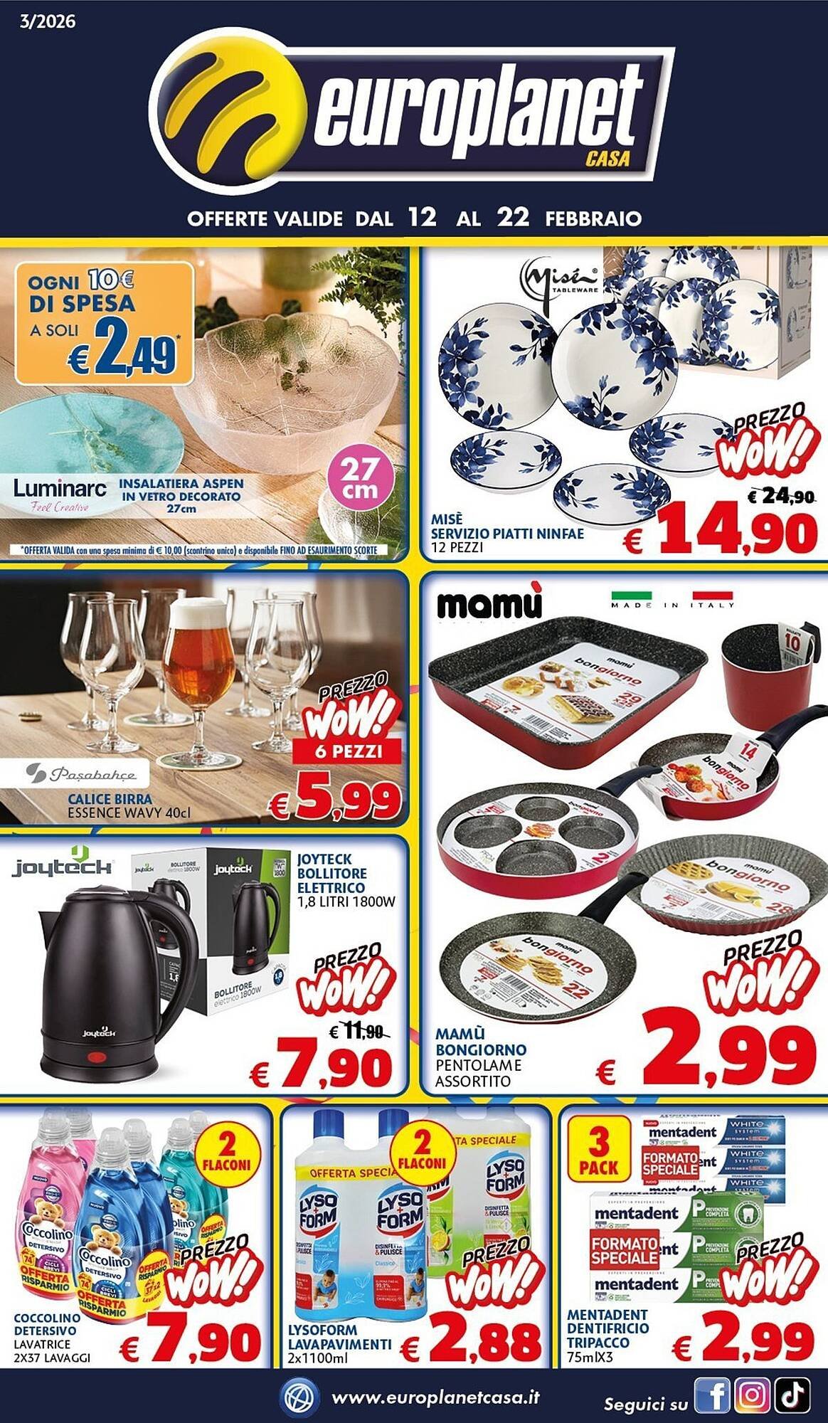 Volantino Europlanet Casa (2026-02-12 - 2026-02-22)