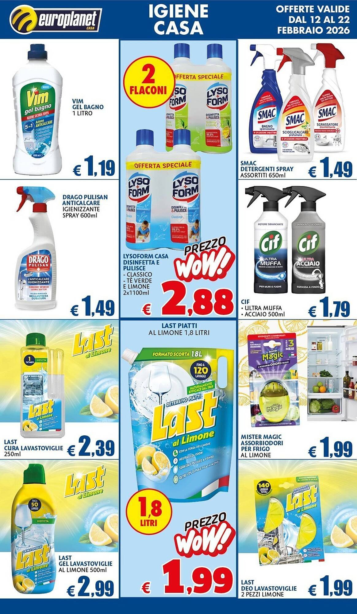 Volantino Europlanet Casa (2026-02-12 - 2026-02-22)