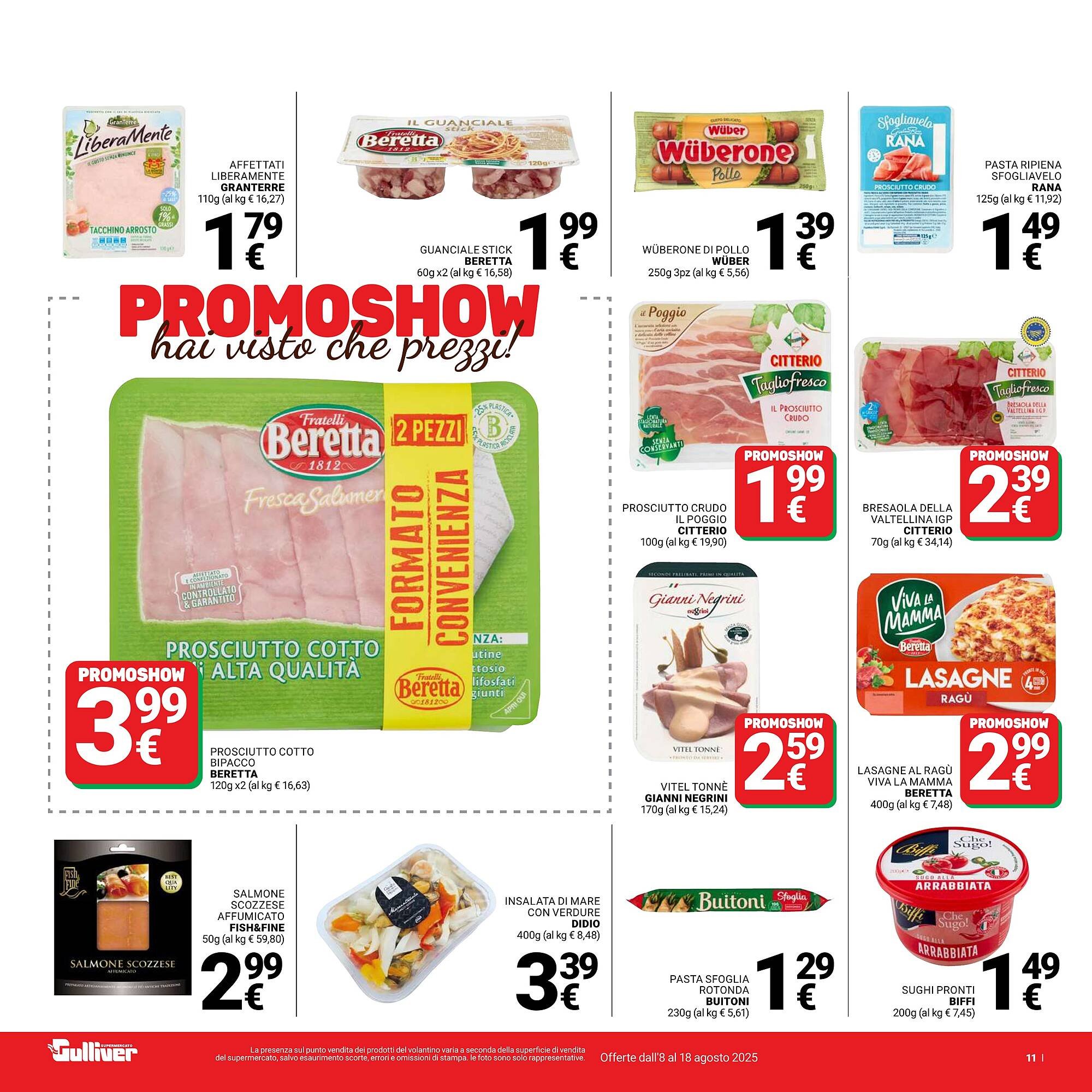 Volantino Supermercati Gulliver (2025-08-08 - 2025-08-18)