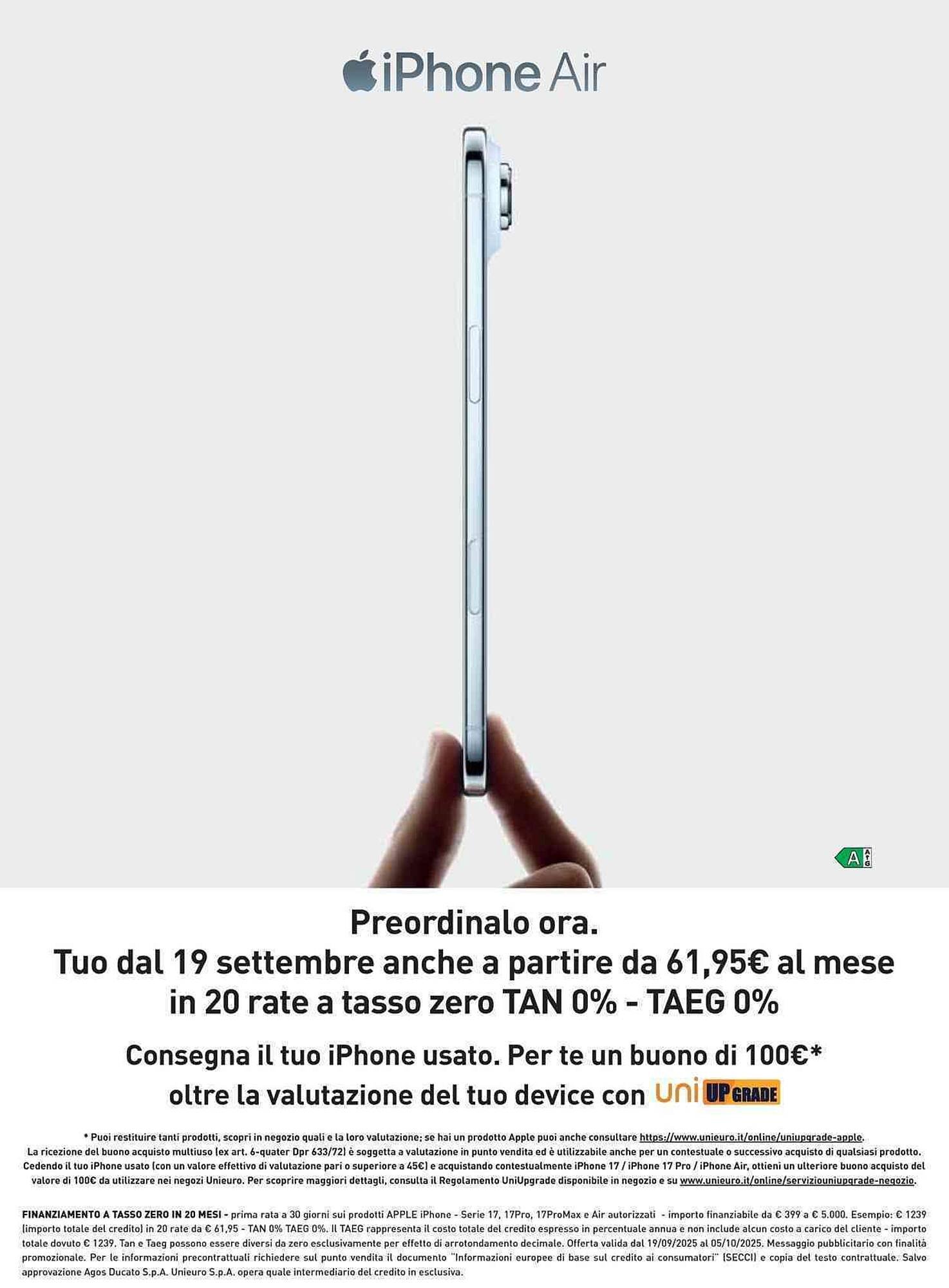 Volantino Unieuro (2025-09-17 - 2025-10-02)