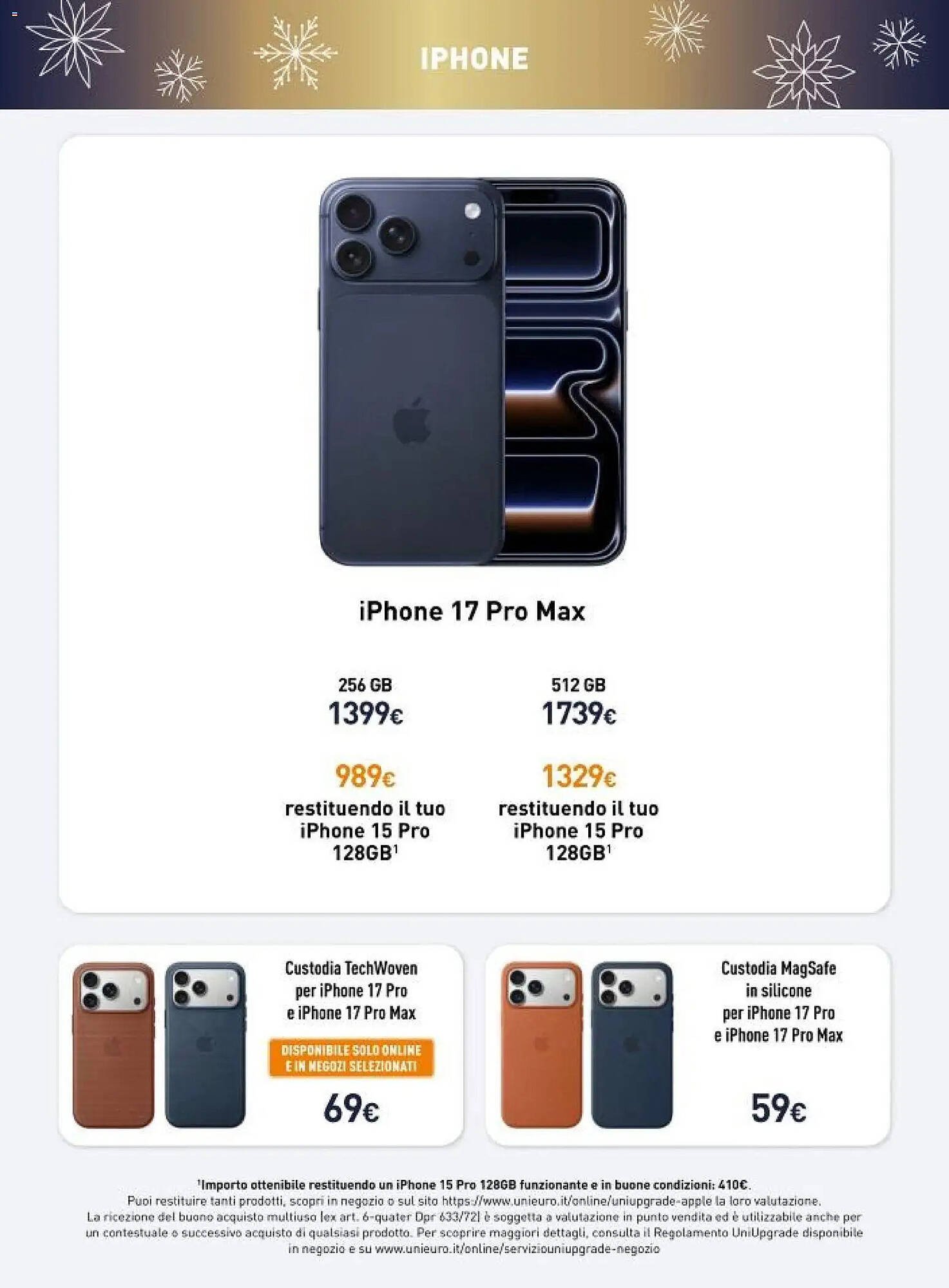 Volantino Unieuro (2025-12-08 - 2025-12-14)