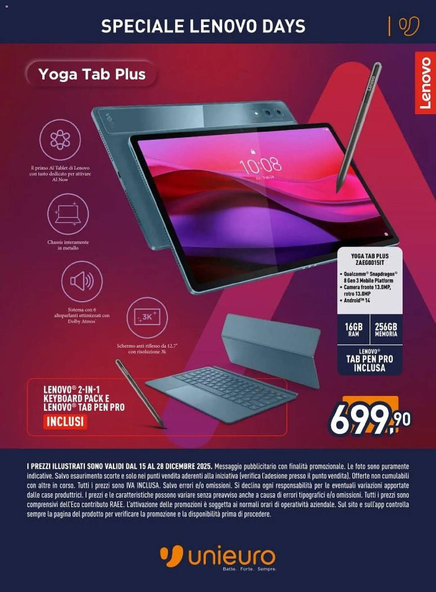 Volantino Unieuro (2025-12-15 - 2025-12-28)