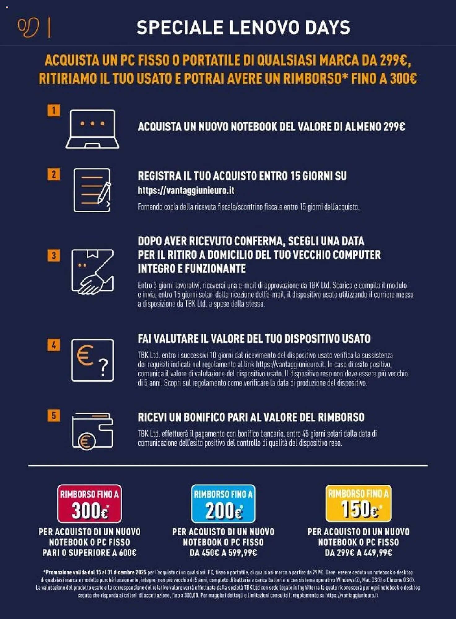 Volantino Unieuro (2025-12-15 - 2025-12-28)