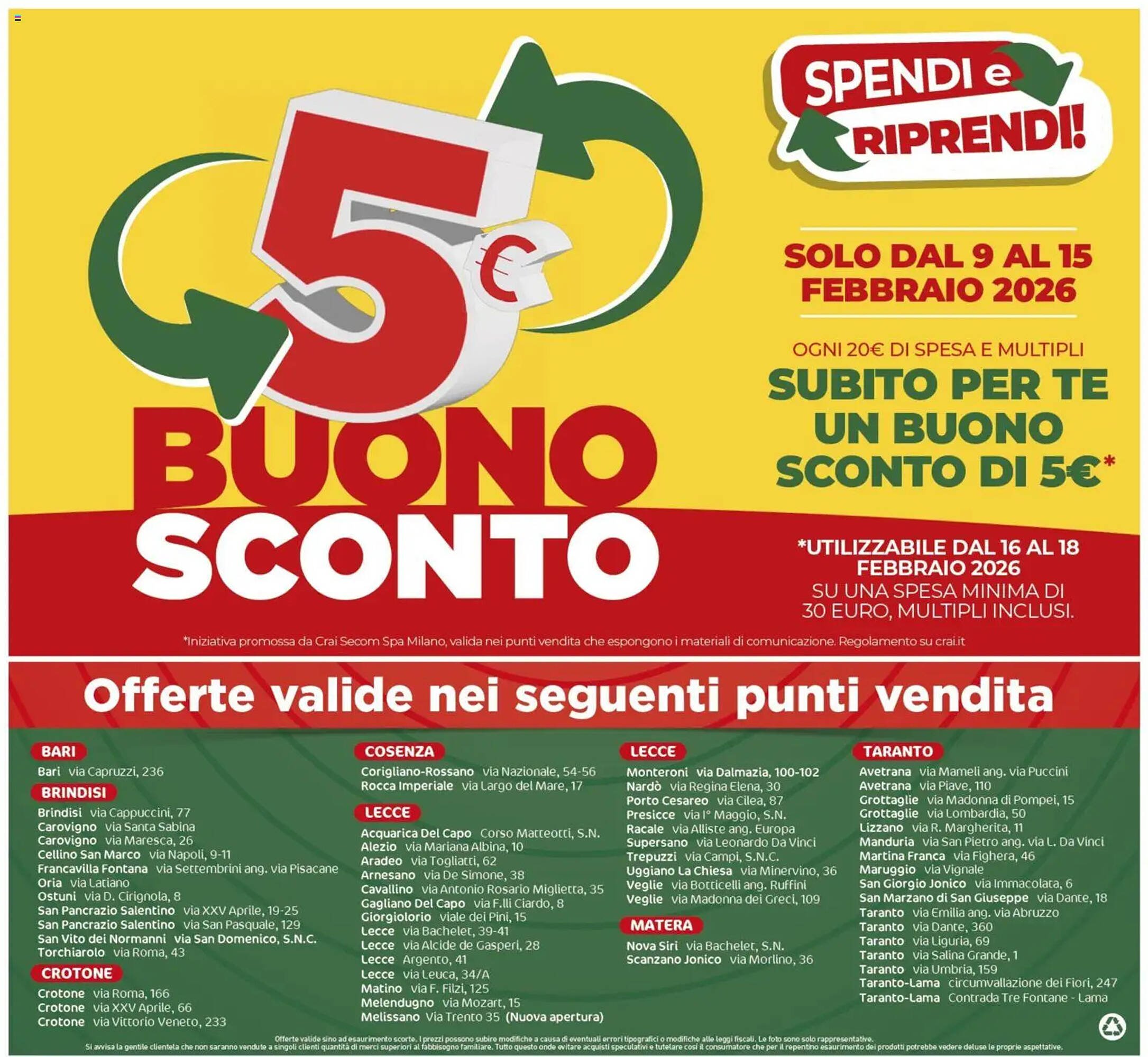 Volantino Crai (2026-02-05 - 2026-02-15)