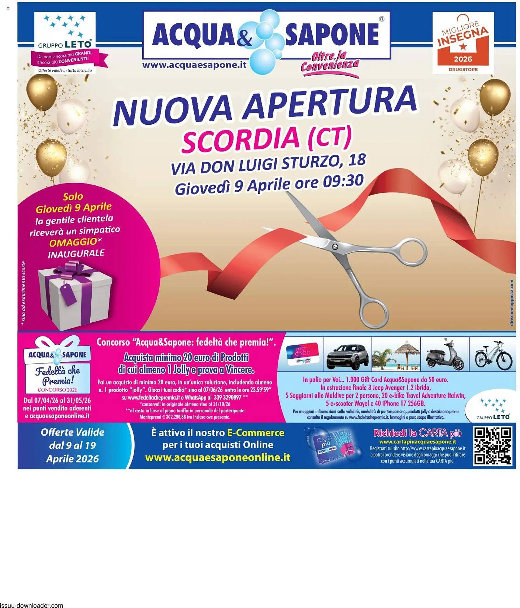 Volantino Acqua &amp; Sapone (2026-04-09 - 2026-04-19)