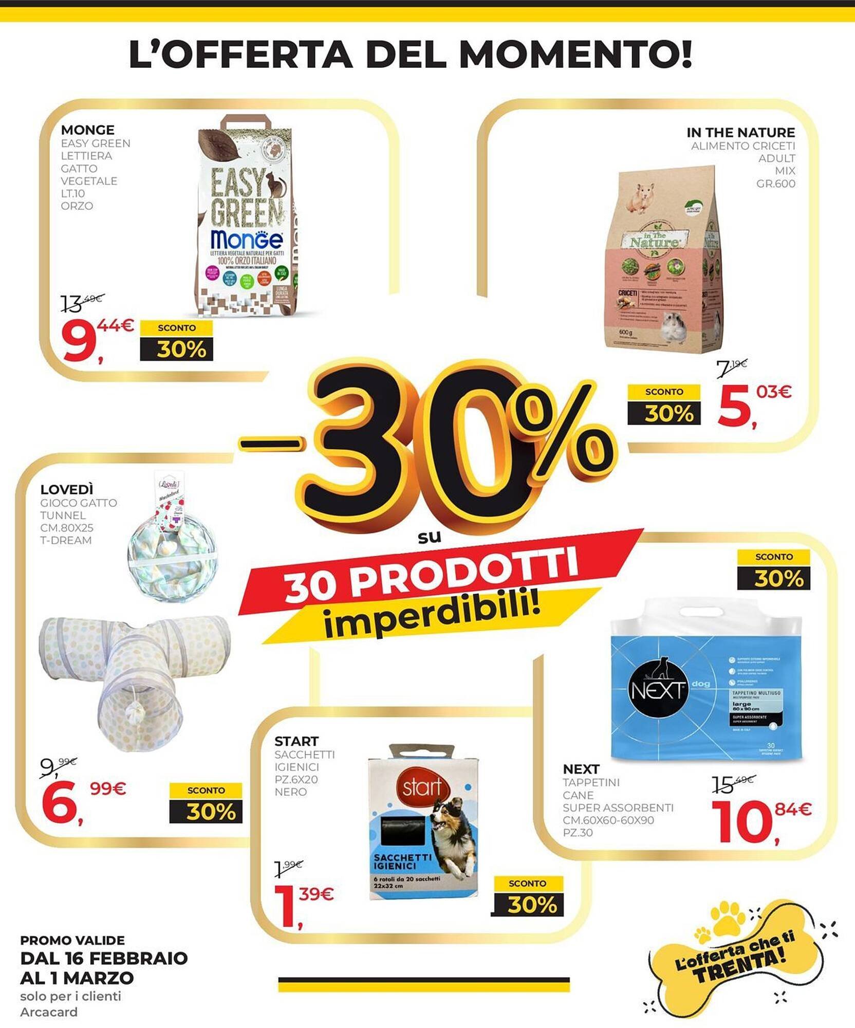 Volantino Arcaplanet (2026-02-16 - 2026-02-28)