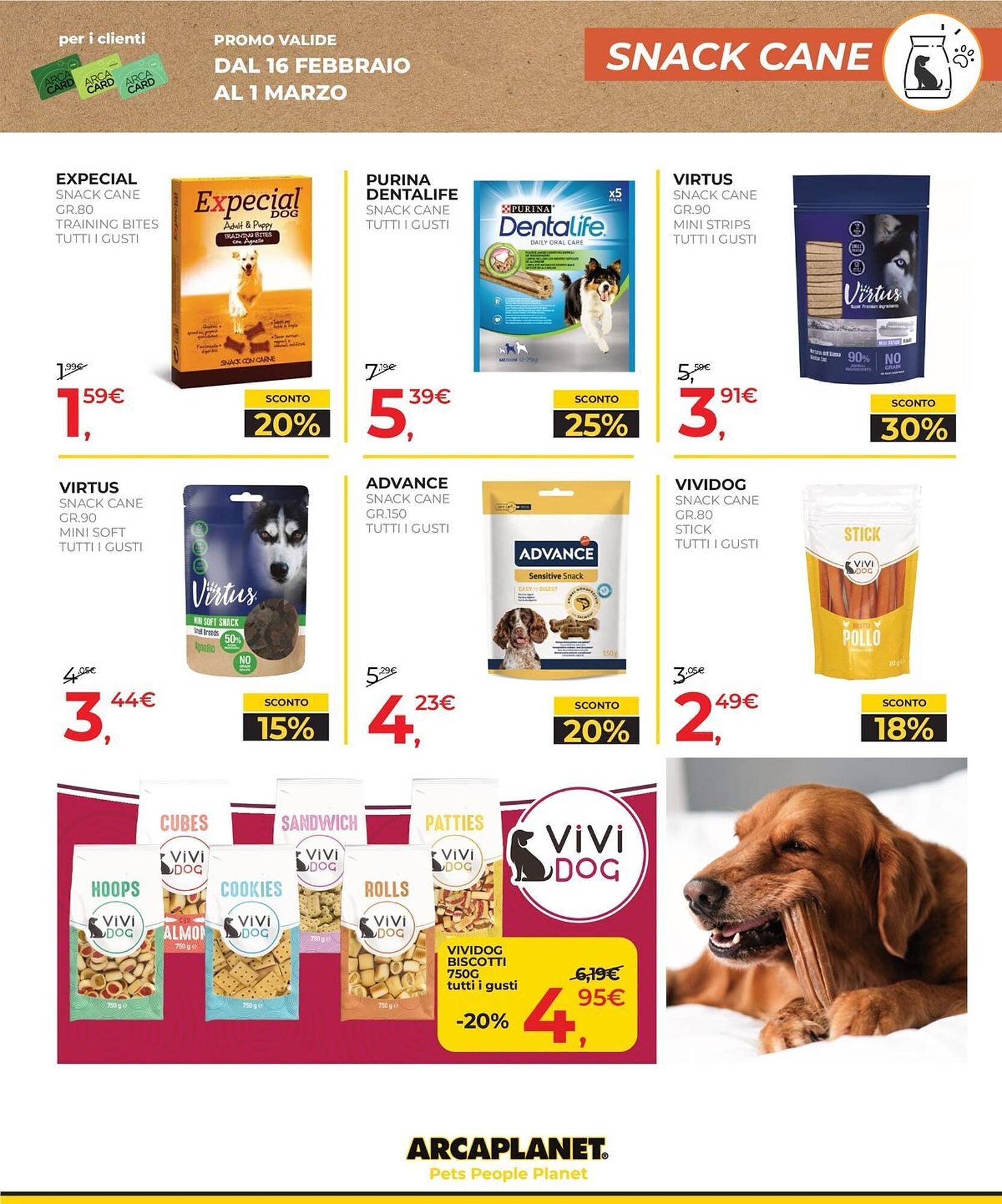 Volantino Arcaplanet (2026-02-16 - 2026-02-28)
