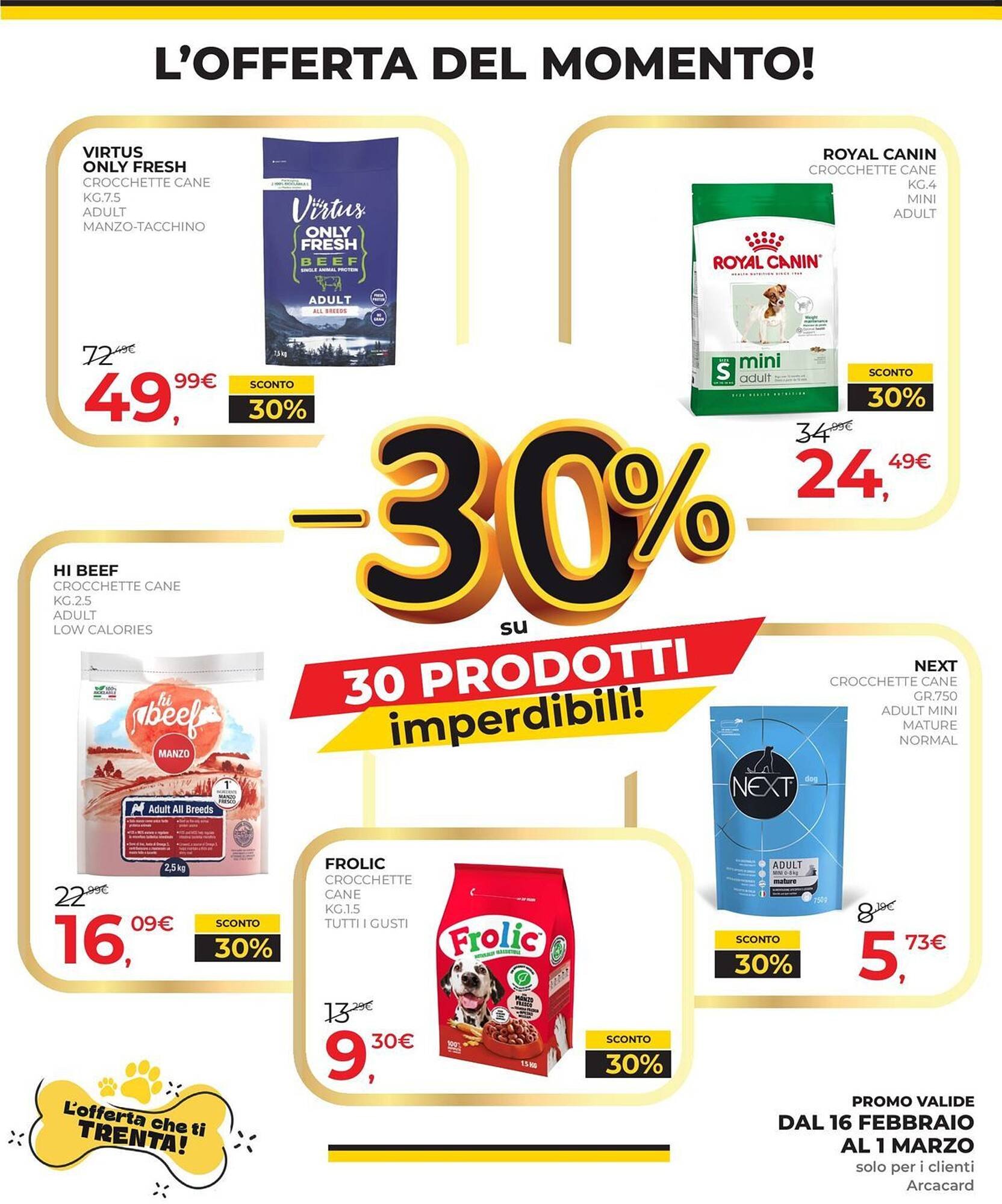 Volantino Arcaplanet (2026-02-16 - 2026-02-28)