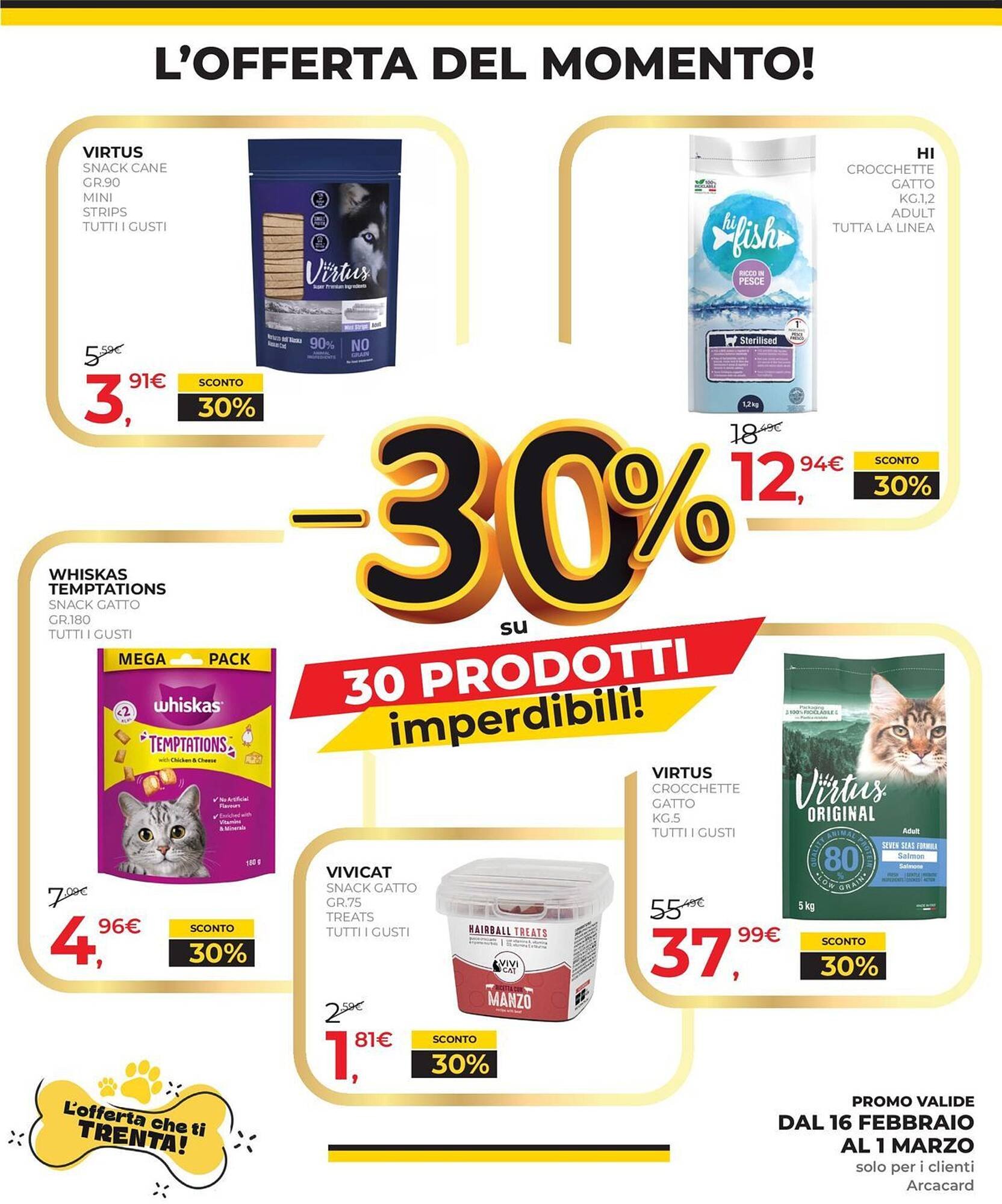 Volantino Arcaplanet (2026-02-16 - 2026-02-28)