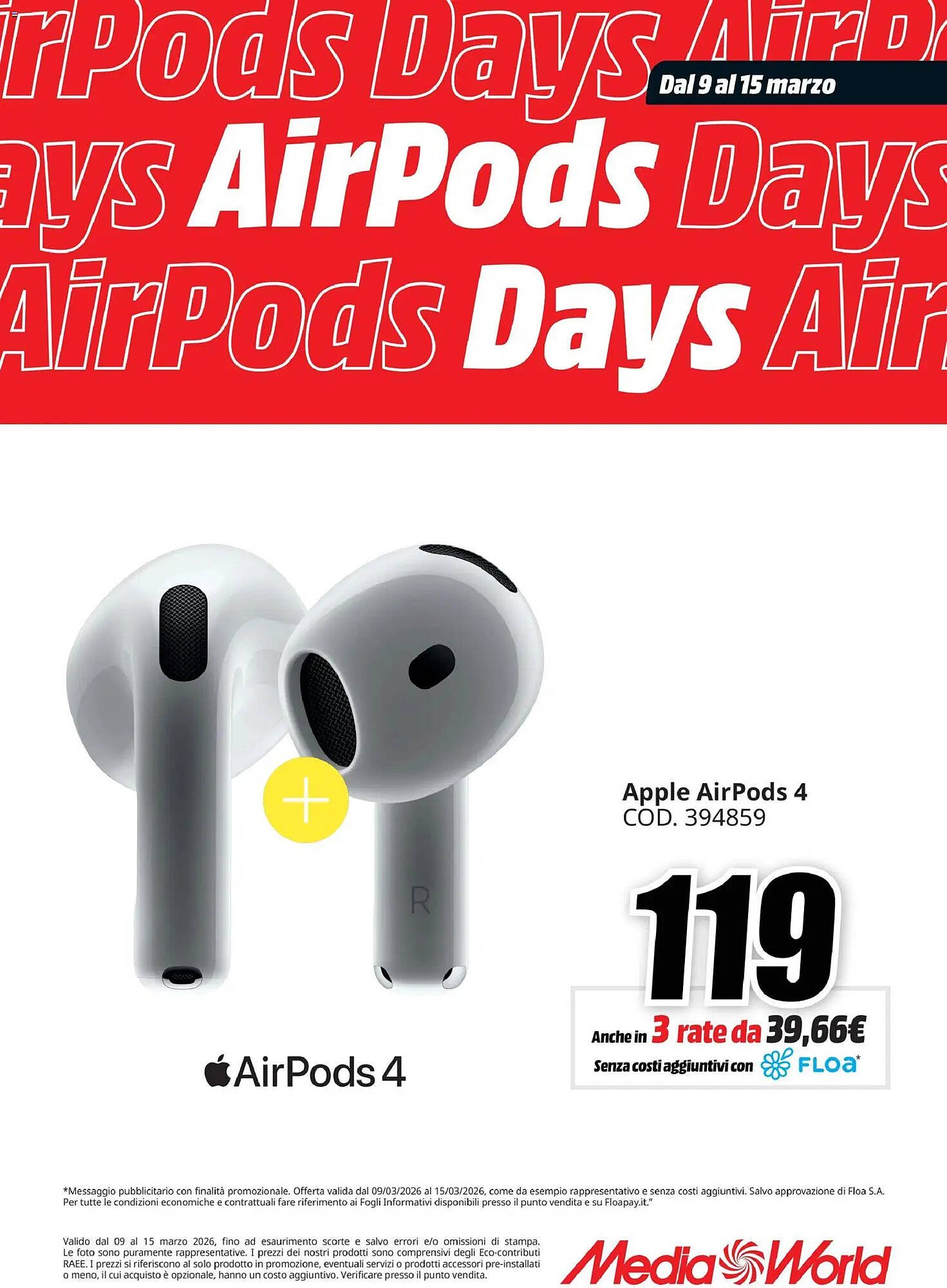 Volantino MediaWorld (2026-03-09 - 2026-03-15)