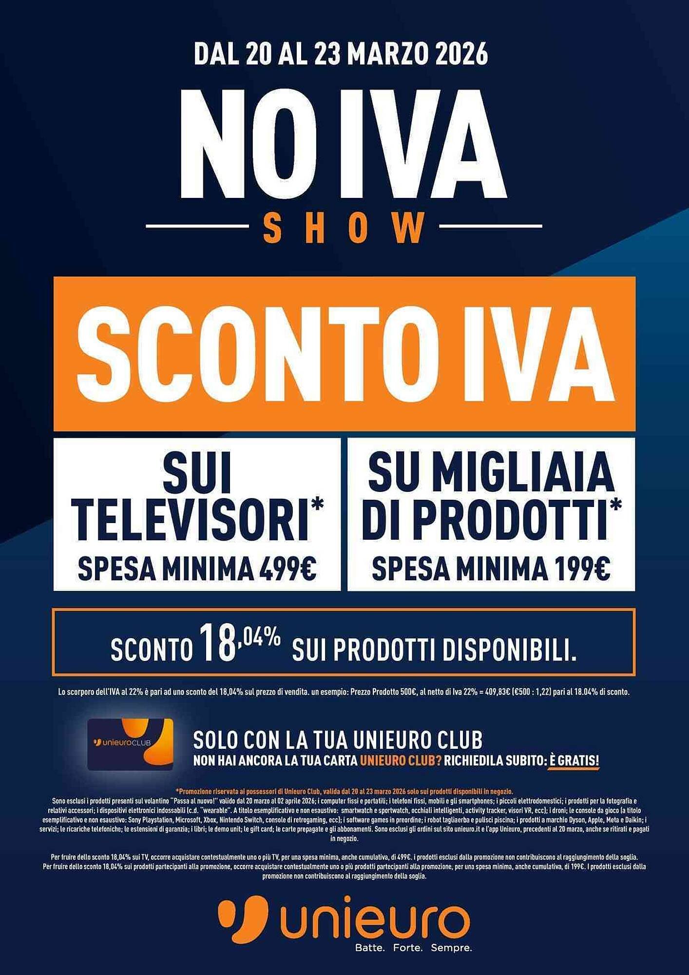 Volantino Unieuro (2026-03-20 - 2026-03-23)