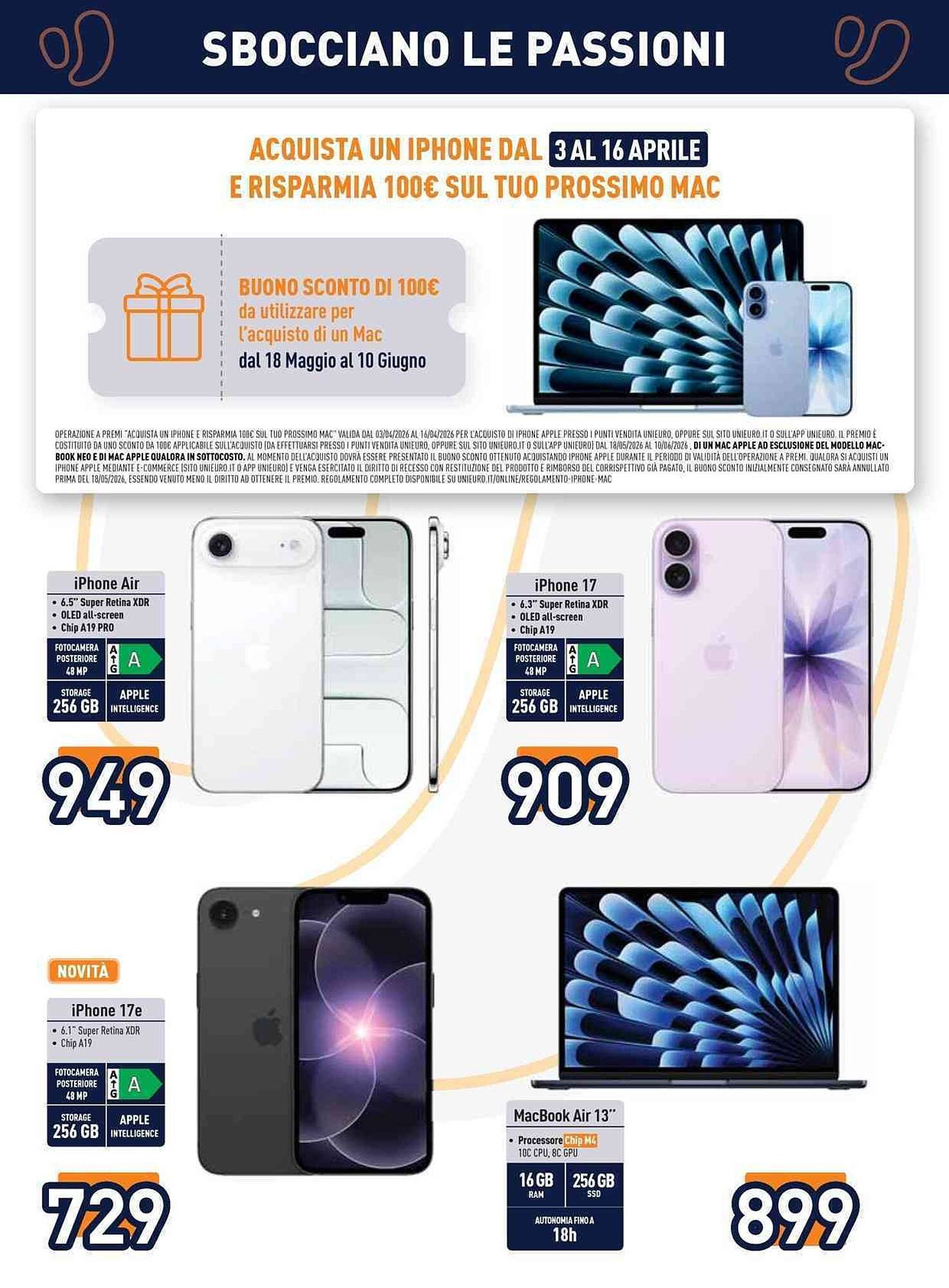 Volantino Unieuro (2026-04-03 - 2026-04-16)