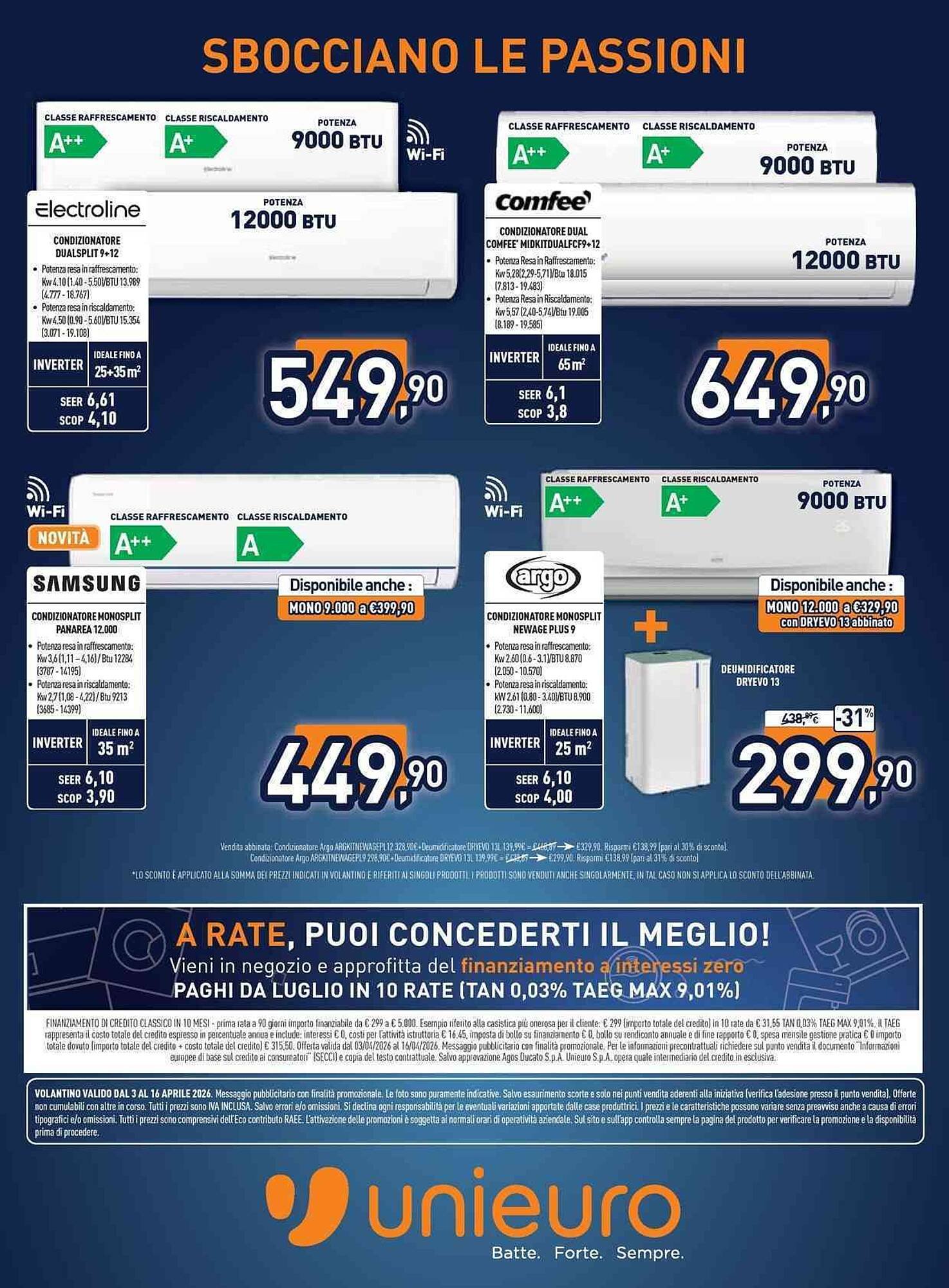 Volantino Unieuro (2026-04-03 - 2026-04-16)