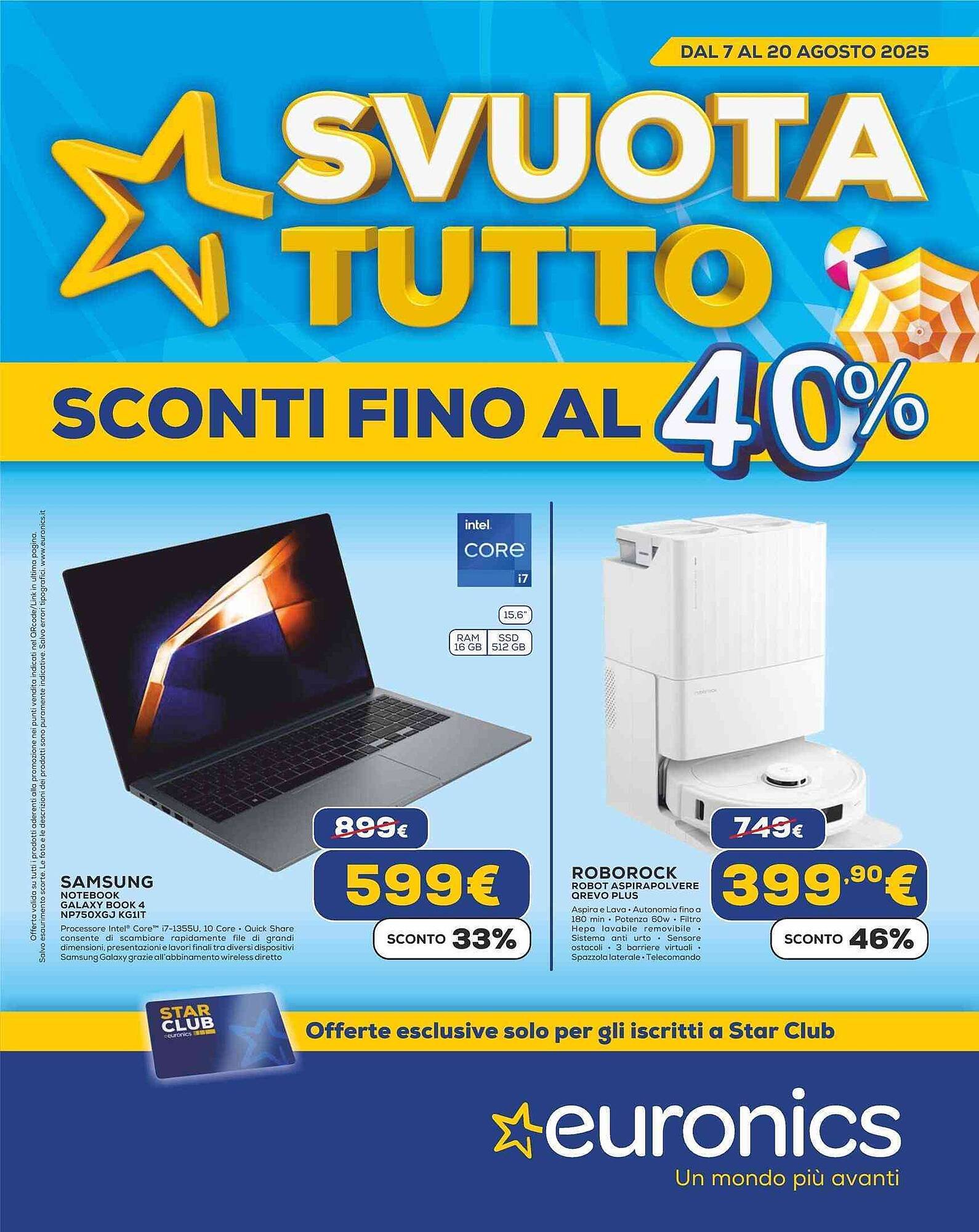 Volantino Euronics (2025-08-07 - 2025-08-20)