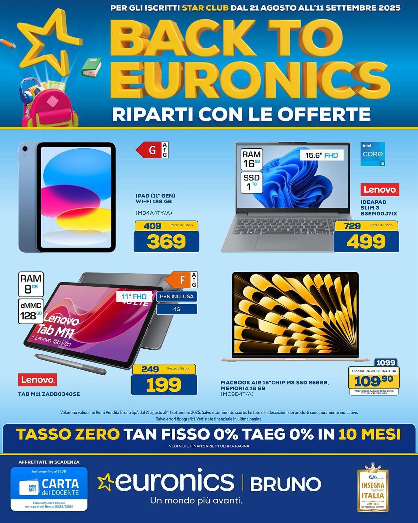 Volantino Euronics (2025-08-21 - 2025-09-11)