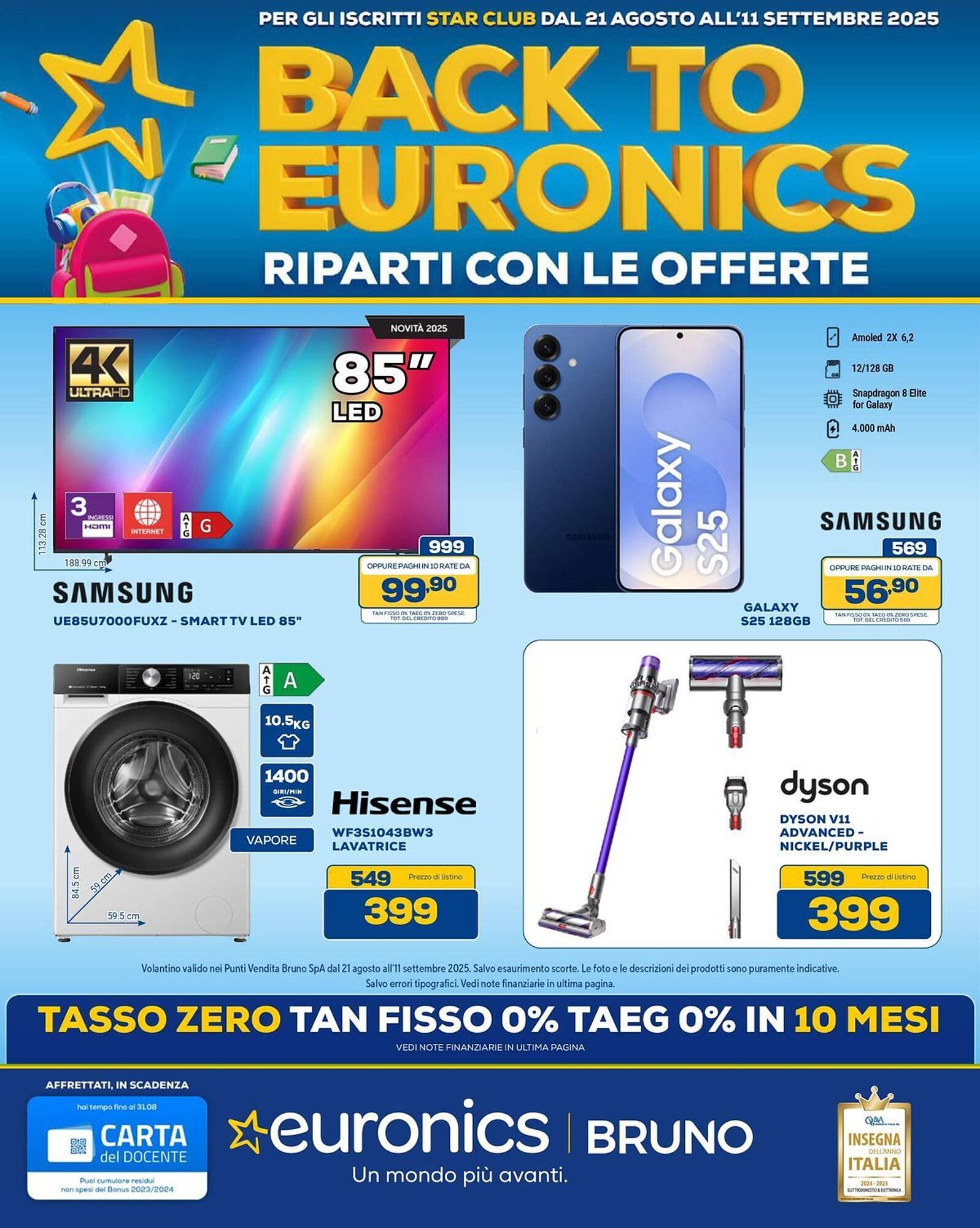 Volantino Euronics (2025-08-21 - 2025-09-11)