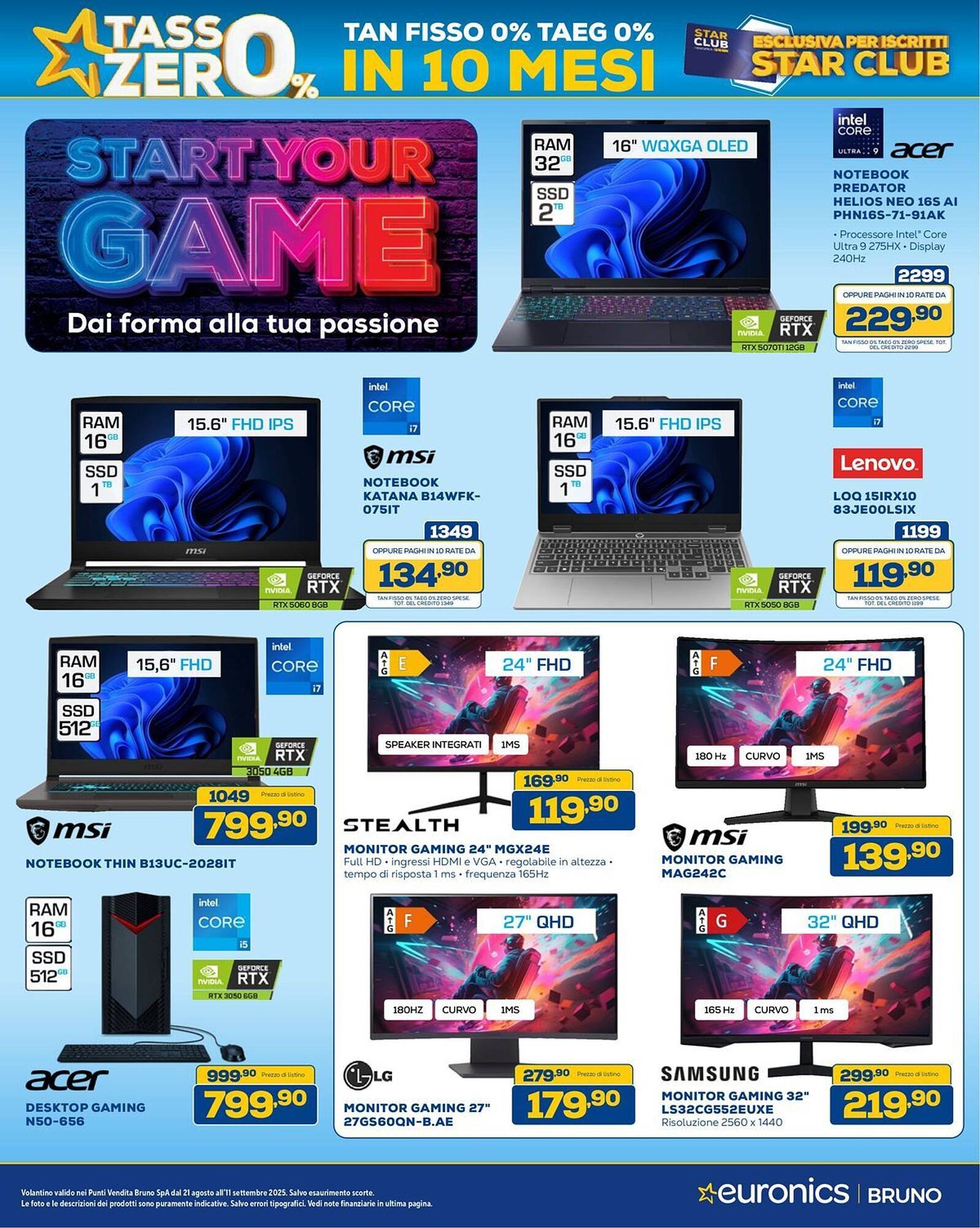 Volantino Euronics (2025-08-21 - 2025-09-11)
