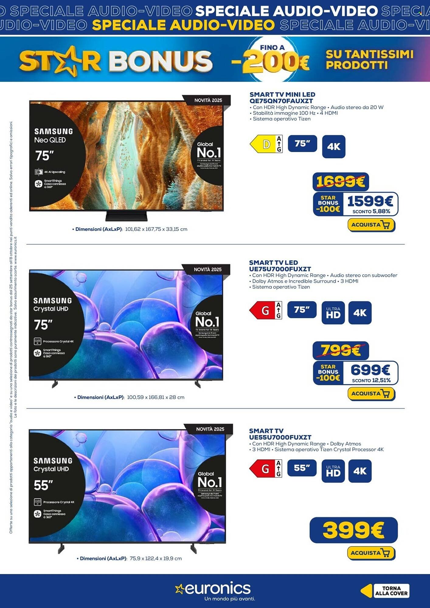 Volantino Euronics (2025-09-25 - 2025-10-08)